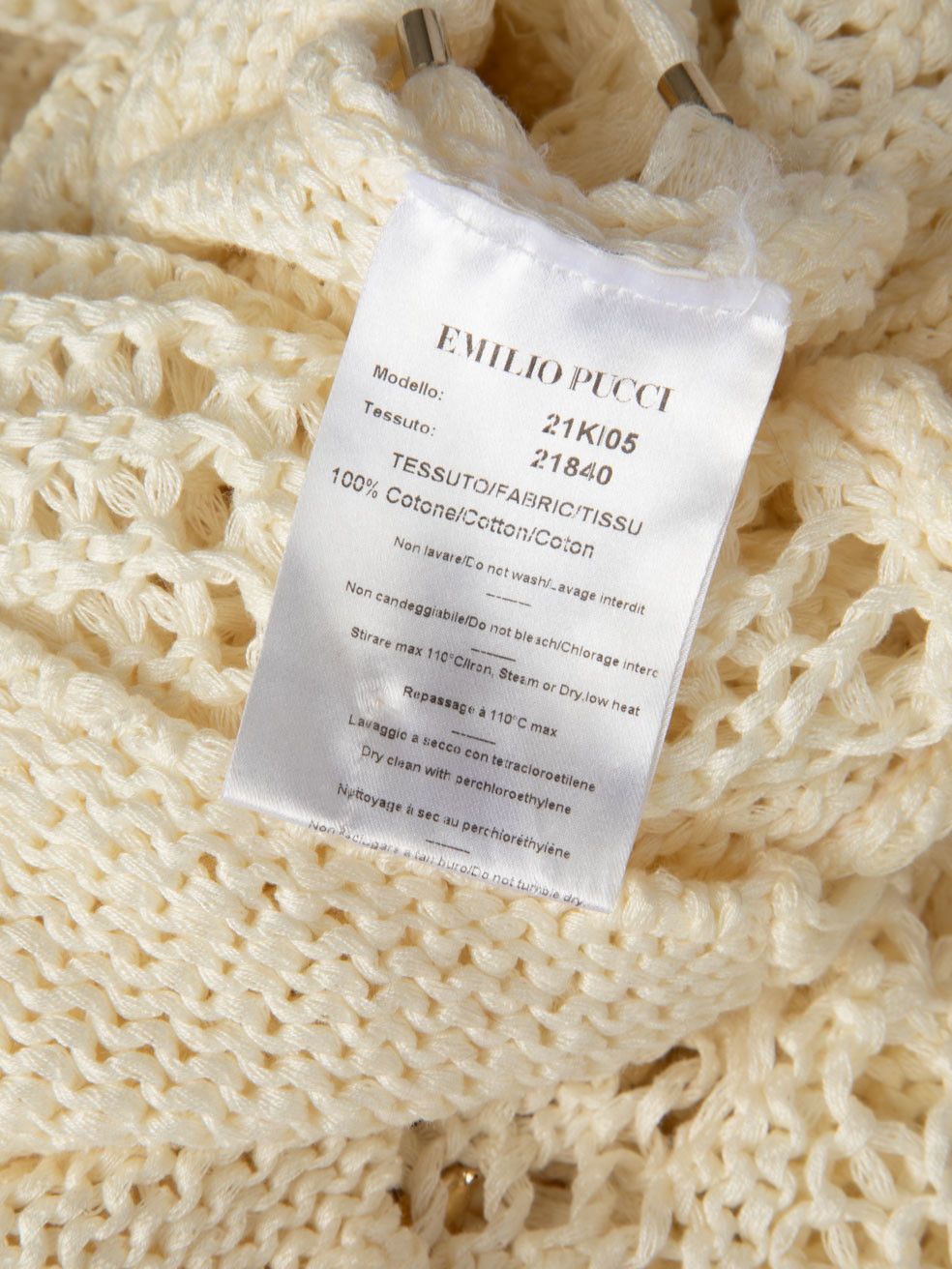 Emilio Pucci S/S 2011 Runway Ecru Crochet Dress | Grailed