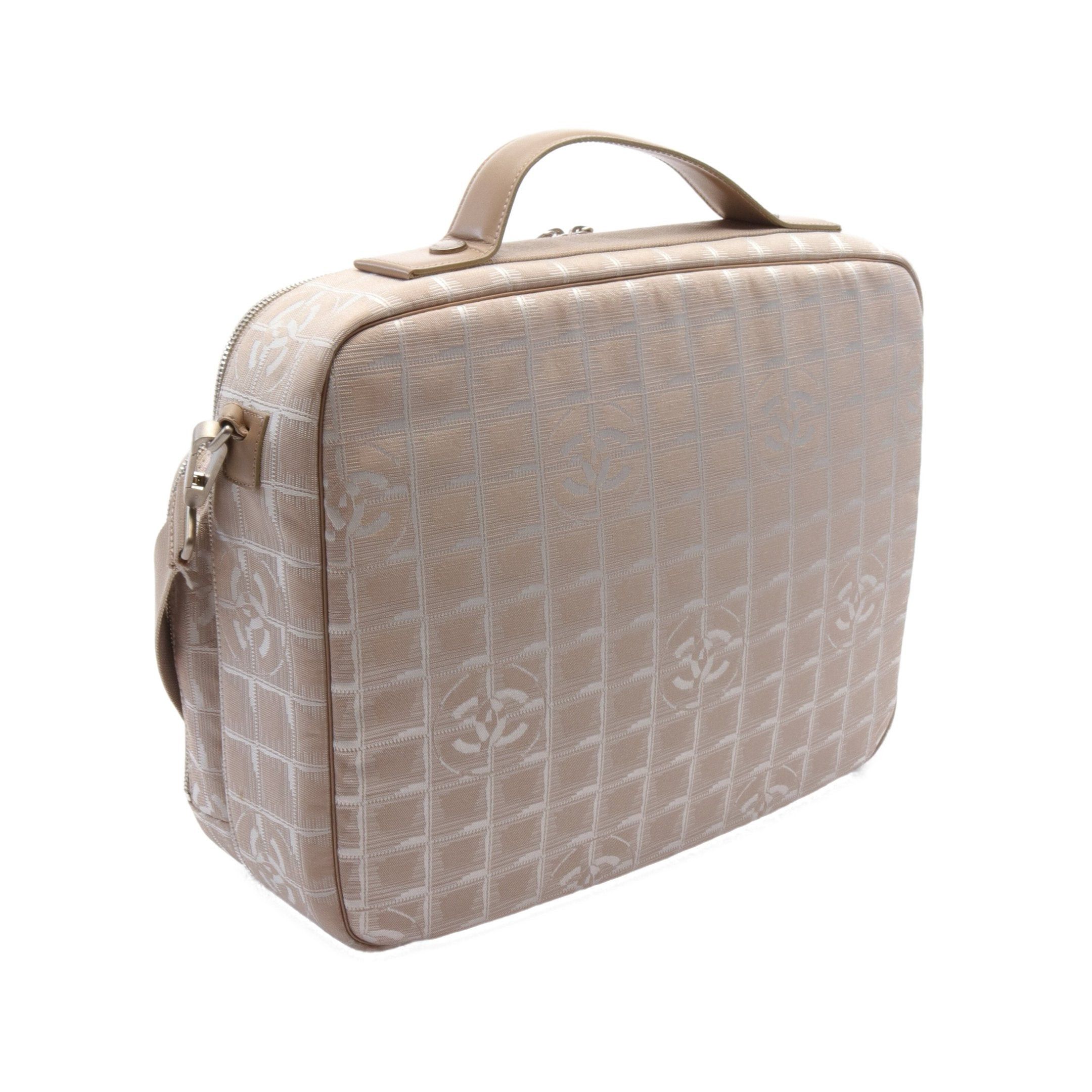 Chanel Chanel New Travel Business Bag Nylon Canvas Leather Pink Matte Silver Hardware Size ONE SIZE - 2 Thumbnail