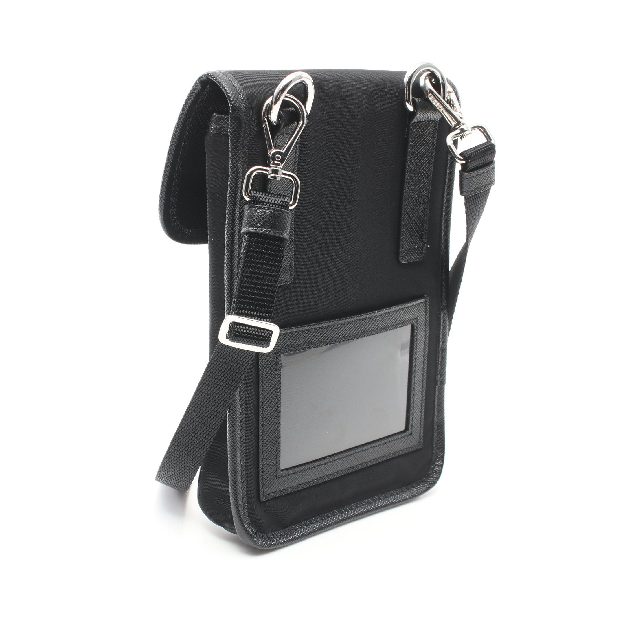 Prada Prada Shoulder Bag Nylon Saffiano Leather Black Size ONE SIZE - 2 Thumbnail