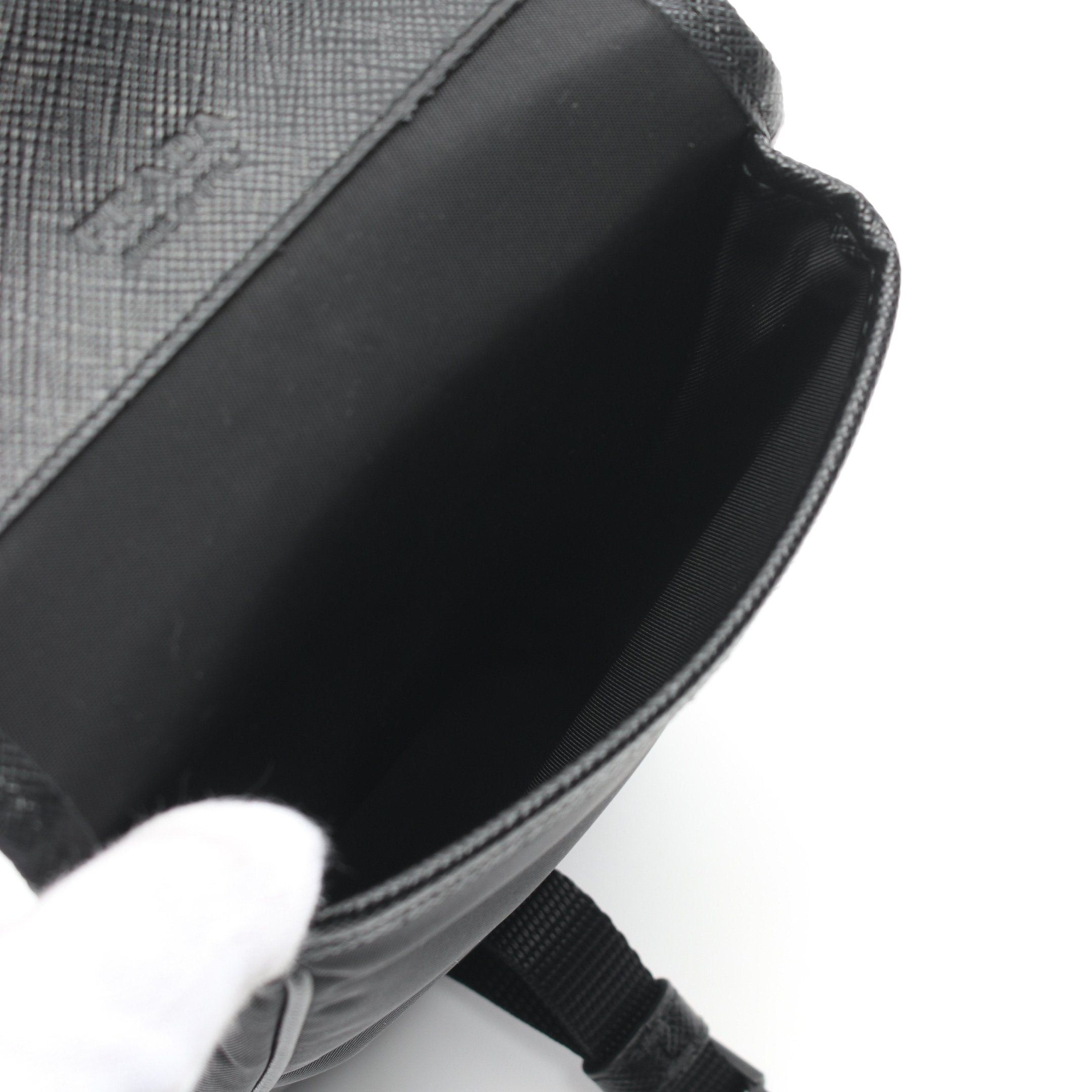 Prada Prada Shoulder Bag Nylon Saffiano Leather Black Size ONE SIZE - 3 Thumbnail