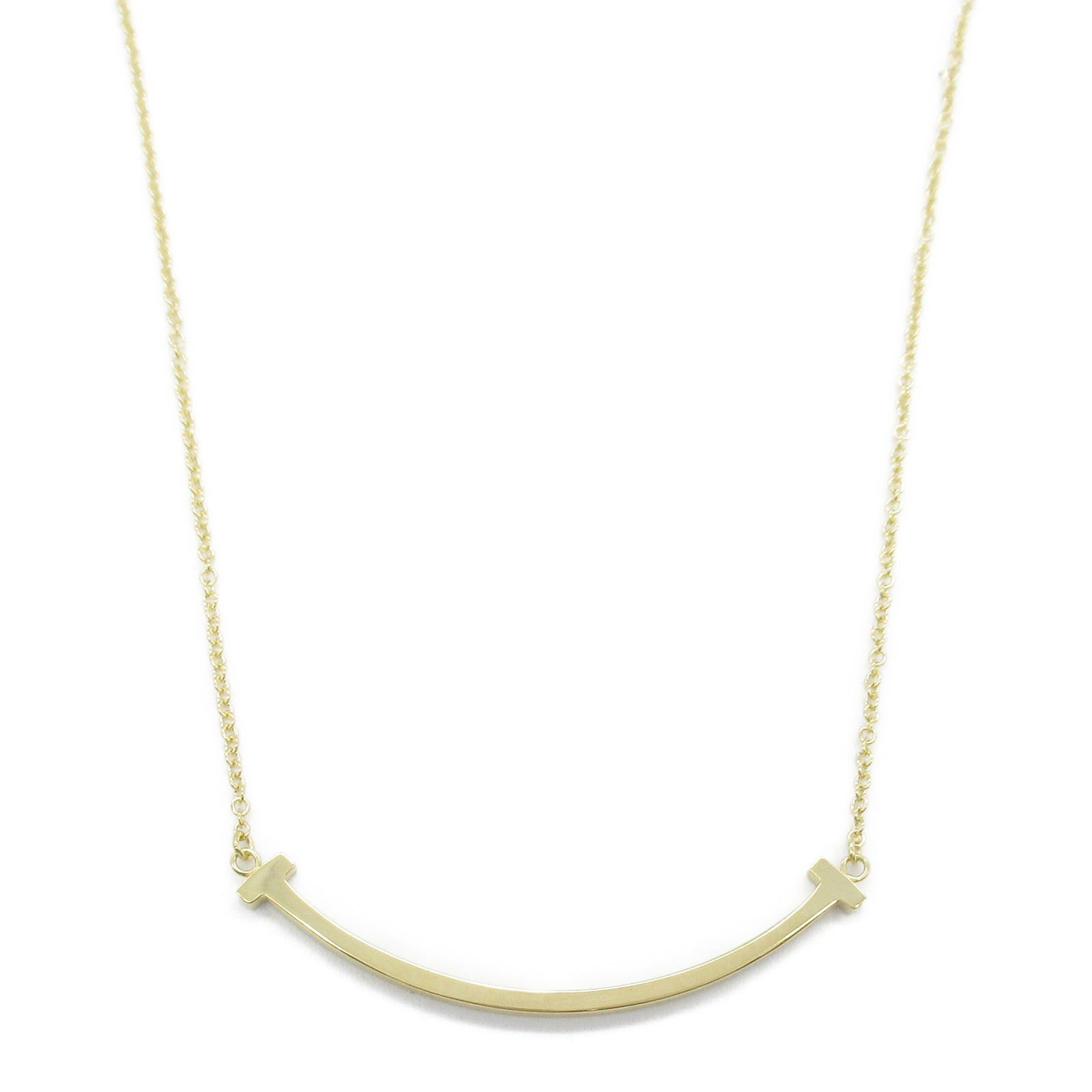 Tiffany & Co. Tiffany Co T-Smile Small Necklace K18 (Yellow Gold) Gold Size ONE SIZE - 2 Thumbnail
