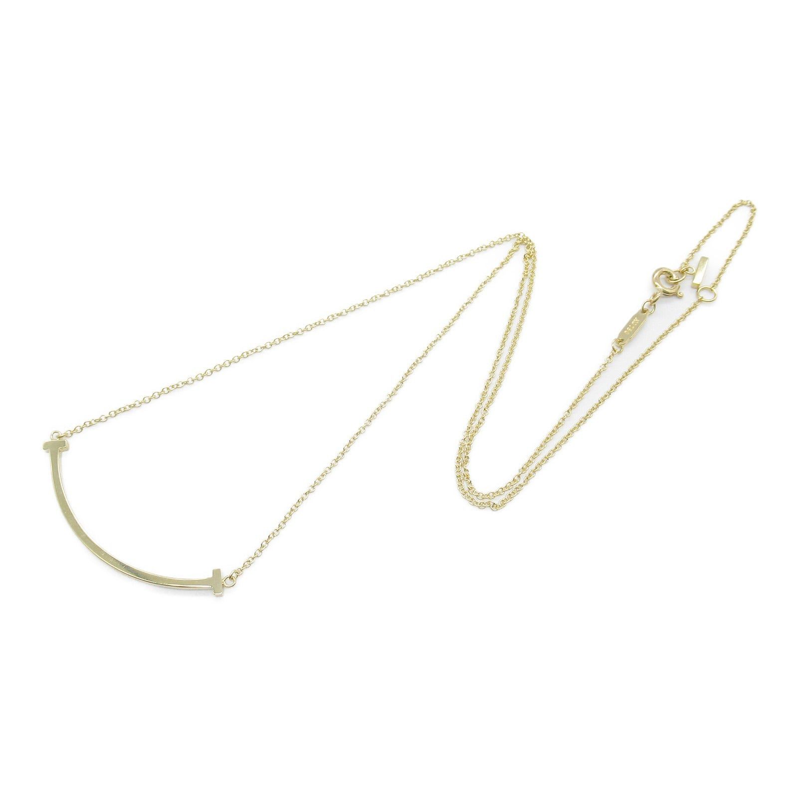 Tiffany & Co. Tiffany Co T-Smile Small Necklace K18 (Yellow Gold) Gold Size ONE SIZE - 3 Thumbnail