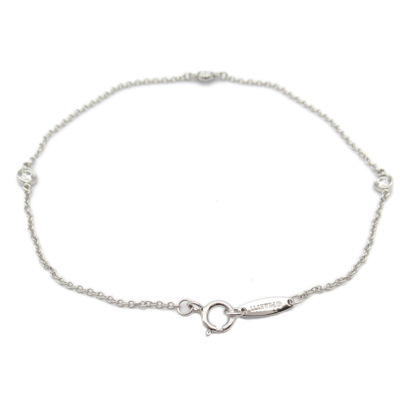 Tiffany & Co. Tiffany Co By-The-Yard 3P Diamond Bracelet Pt950 Platinum Clear Size ONE SIZE - 2 Thumbnail