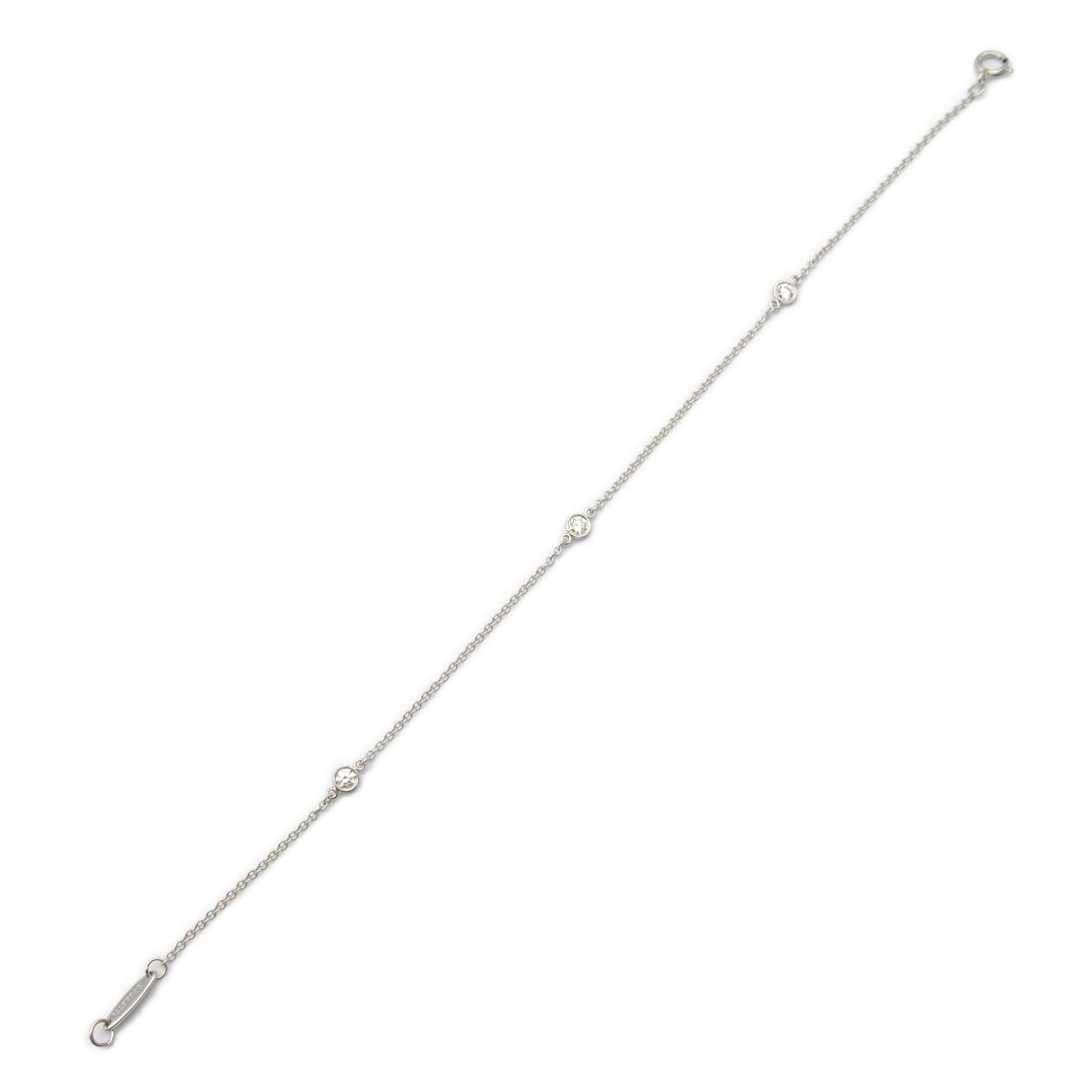Tiffany & Co. Tiffany Co By-The-Yard 3P Diamond Bracelet Pt950 Platinum Clear Size ONE SIZE - 3 Thumbnail