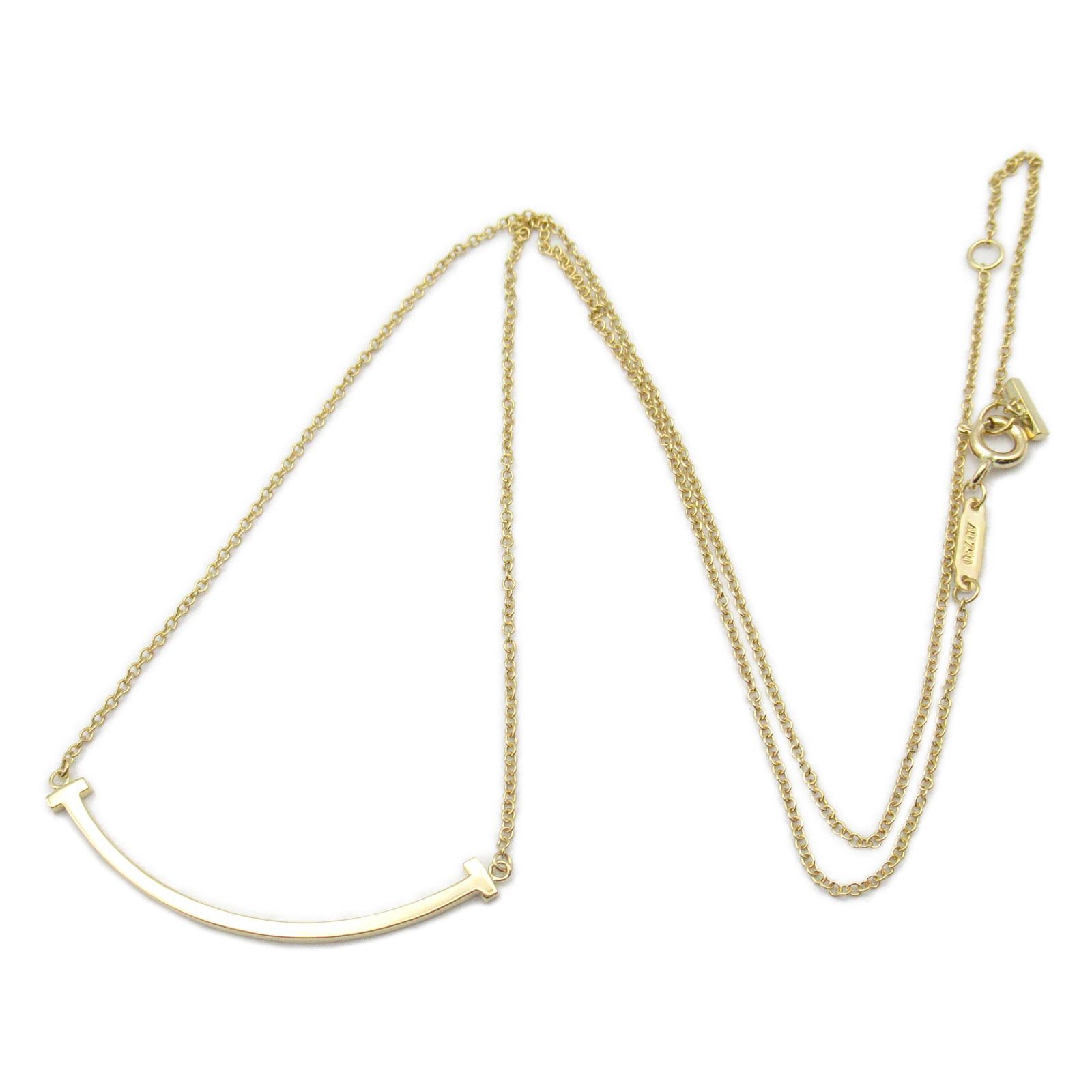 Tiffany & Co. Tiffany Co T-Smile Small Necklace K18 (Yellow Gold) Gold Size ONE SIZE - 3 Thumbnail