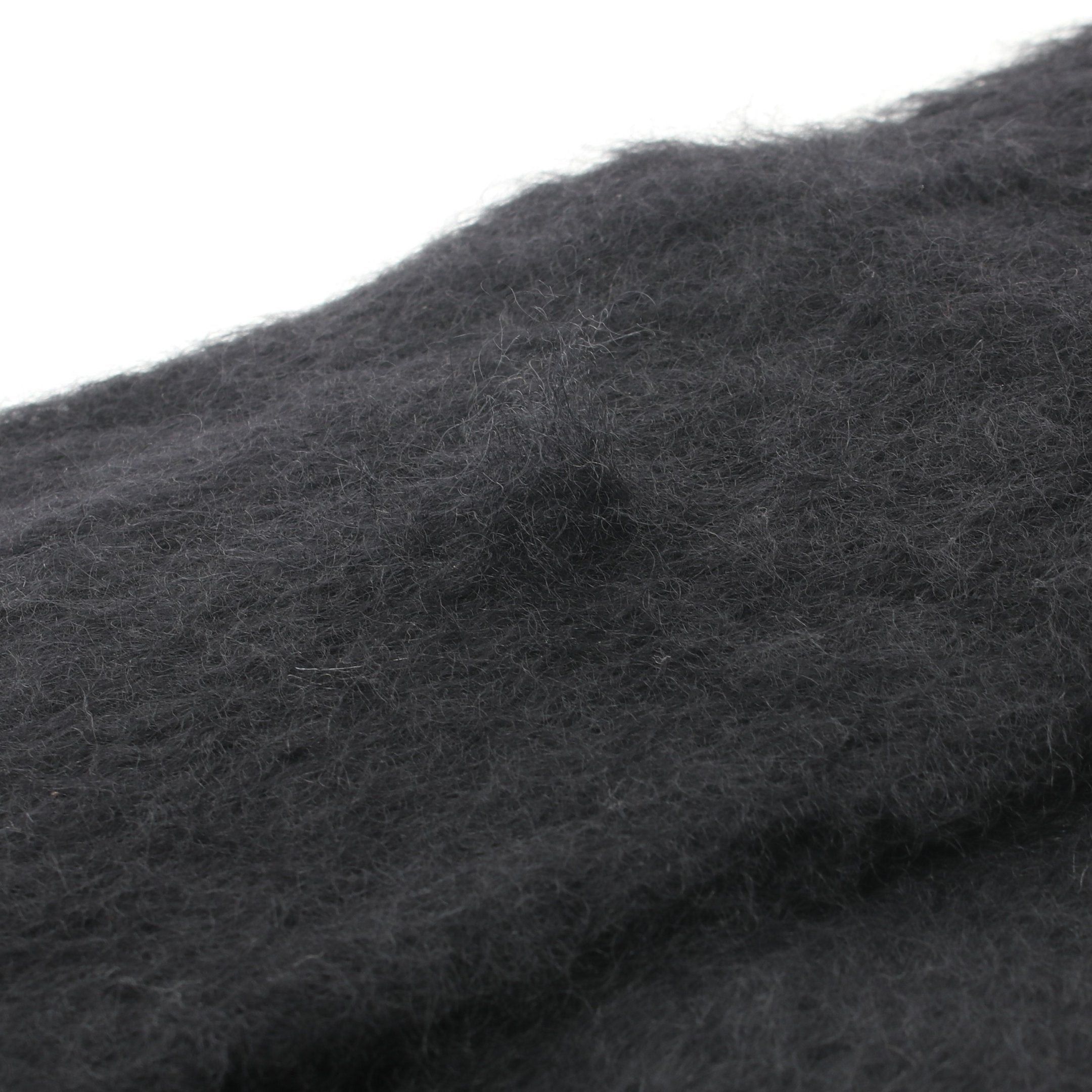 Loewe Loewe Anagram Scarf Mohair Wool Black Size ONE SIZE - 4 Thumbnail
