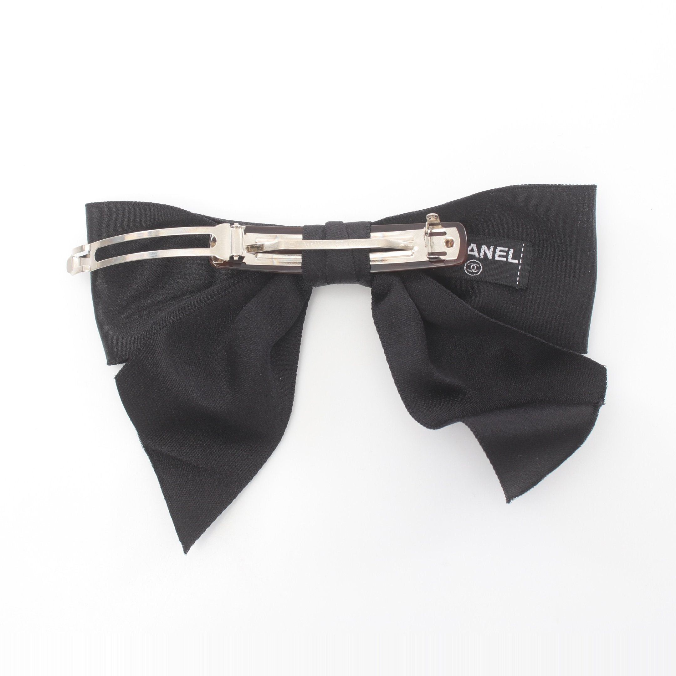 Chanel Chanel Barretta Ribbon Satin Black Size ONE SIZE - 2 Thumbnail