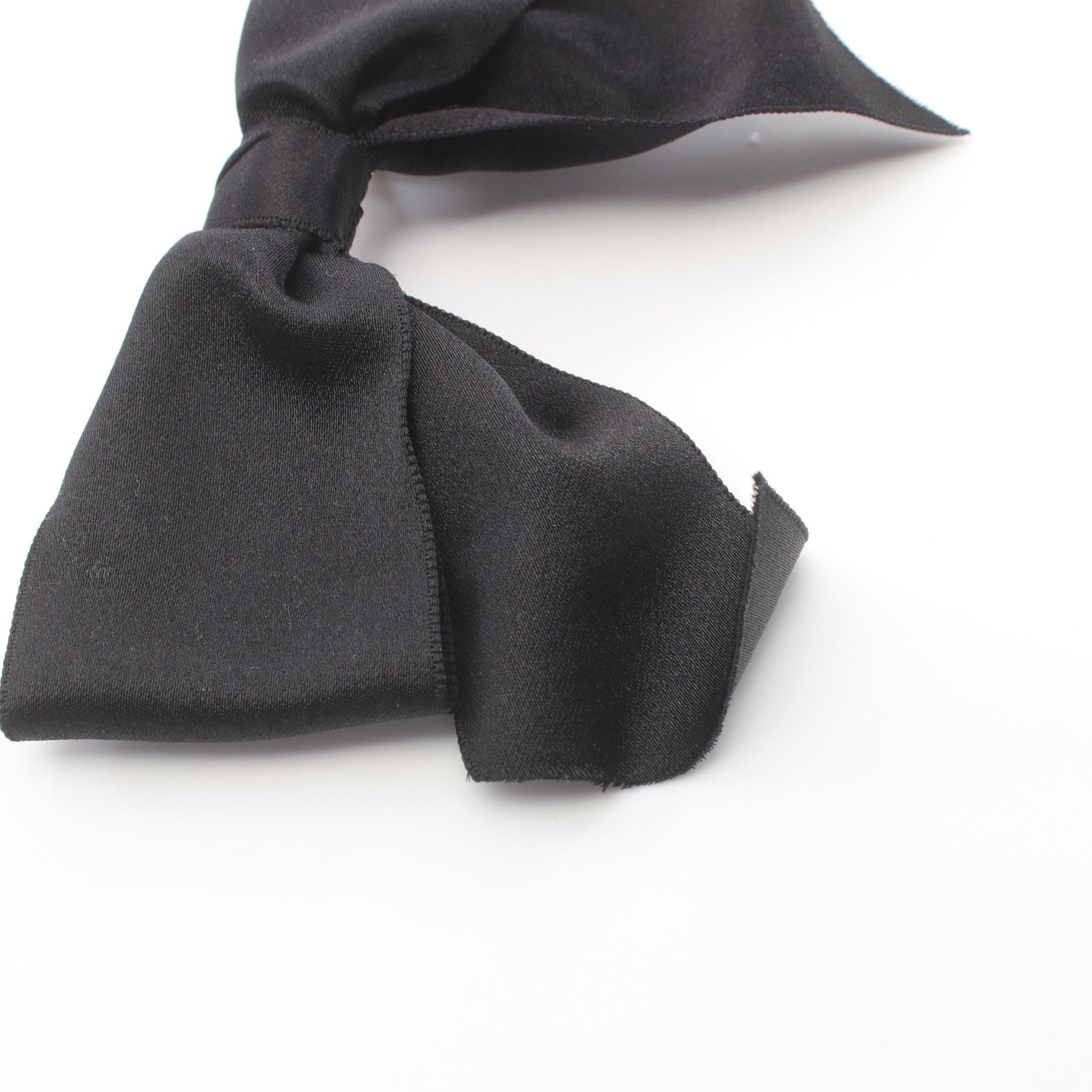 Chanel Chanel Barretta Ribbon Satin Black Size ONE SIZE - 4 Thumbnail