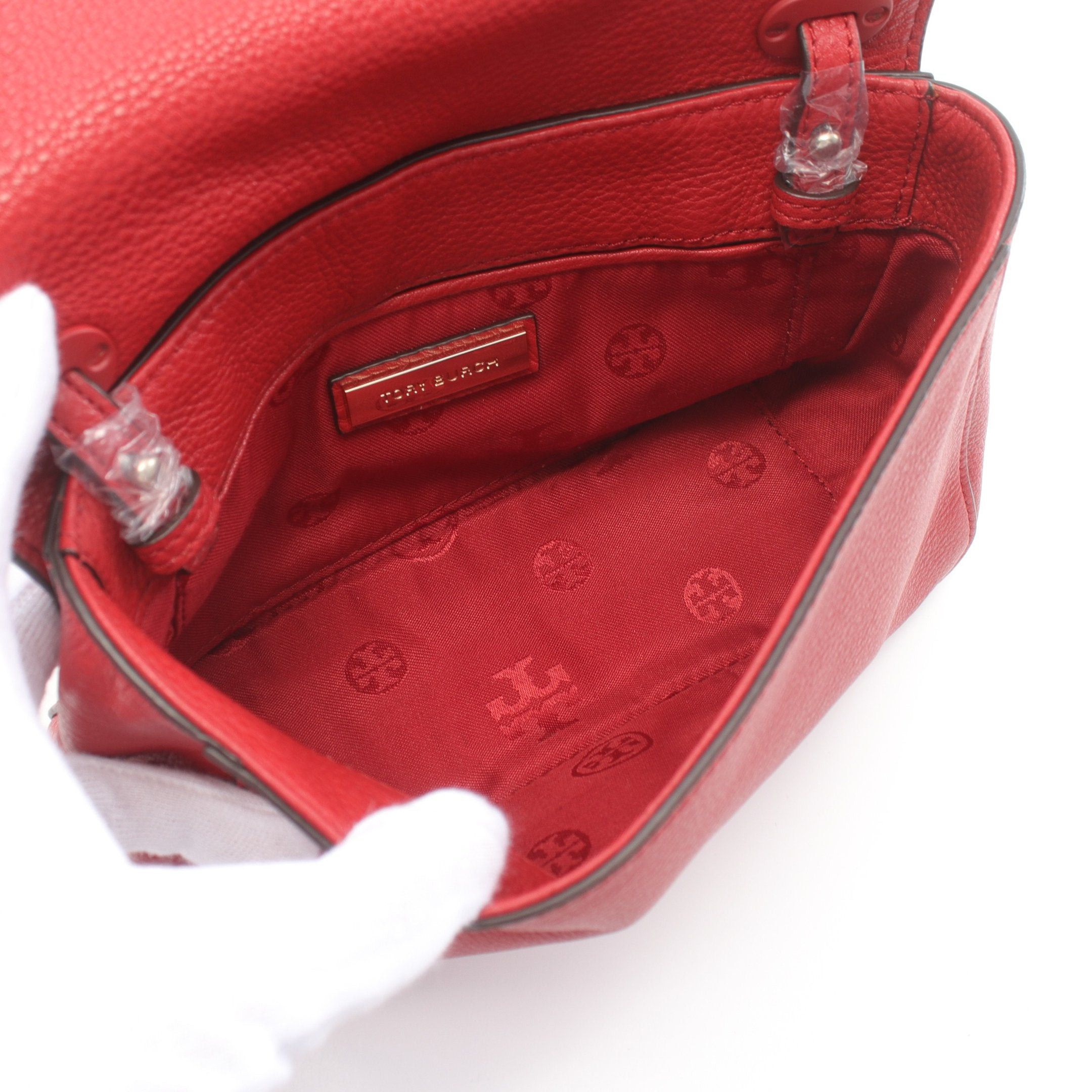 Tory Burch Tory Burch Shoulder Bag Leather Red Logo Size ONE SIZE - 3 Thumbnail