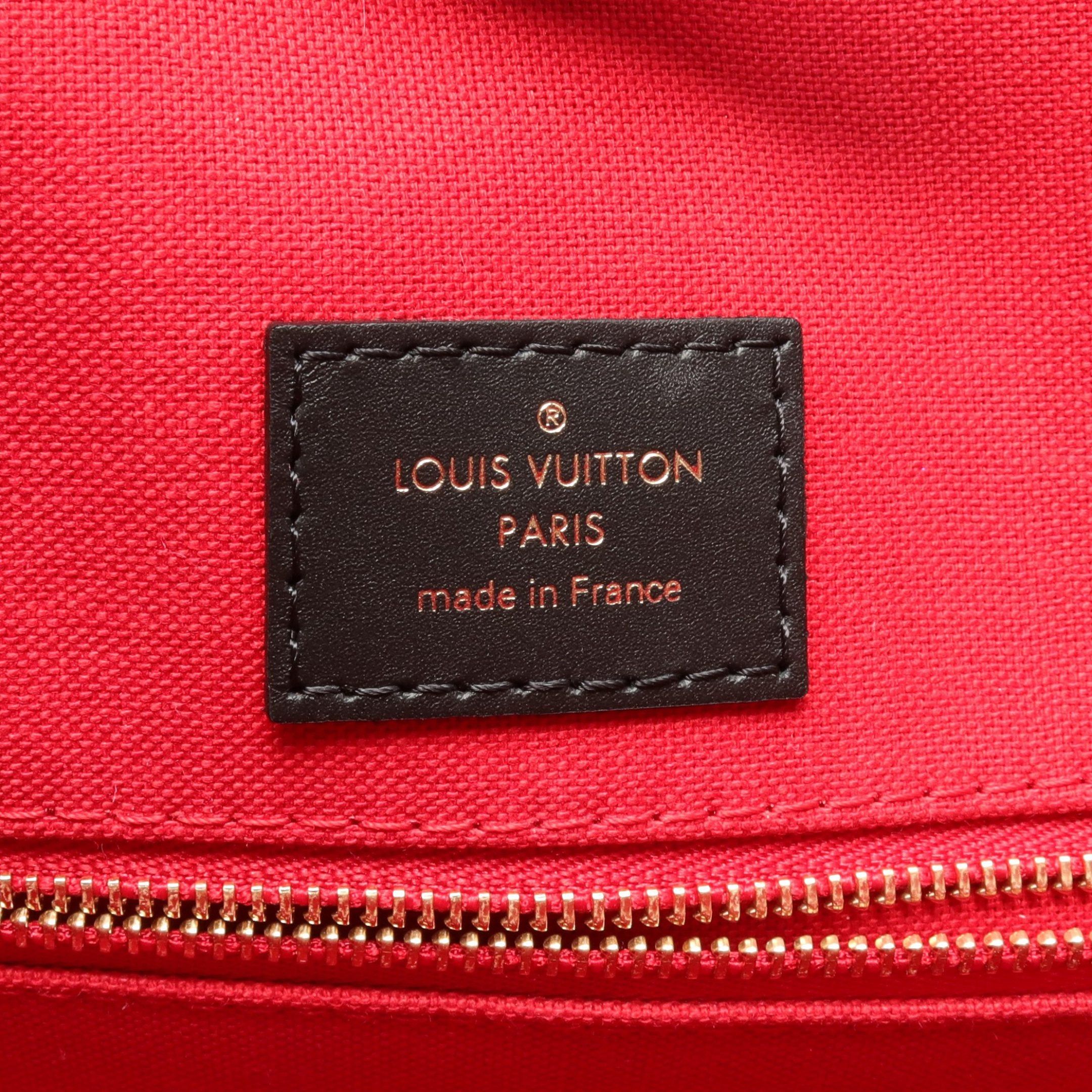 Louis Vuitton Louis Vuitton On-The-Go Mm Monogram Giant Reverse Shoulder Bag Tote Leather Brown Beige Size ONE SIZE - 4 Thumbnail