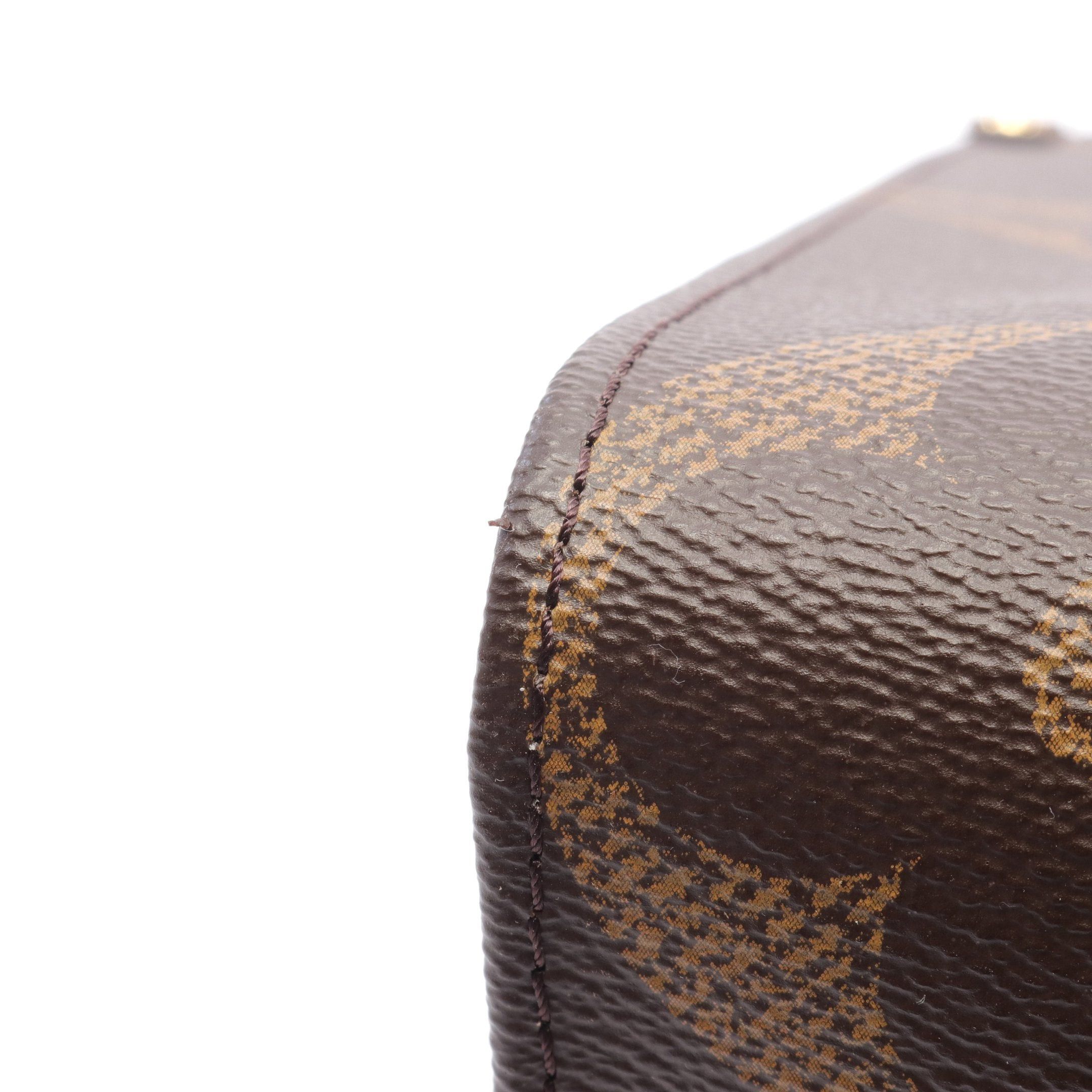 Louis Vuitton Louis Vuitton On-The-Go Mm Monogram Giant Reverse Shoulder Bag Tote Leather Brown Beige Size ONE SIZE - 5 Thumbnail