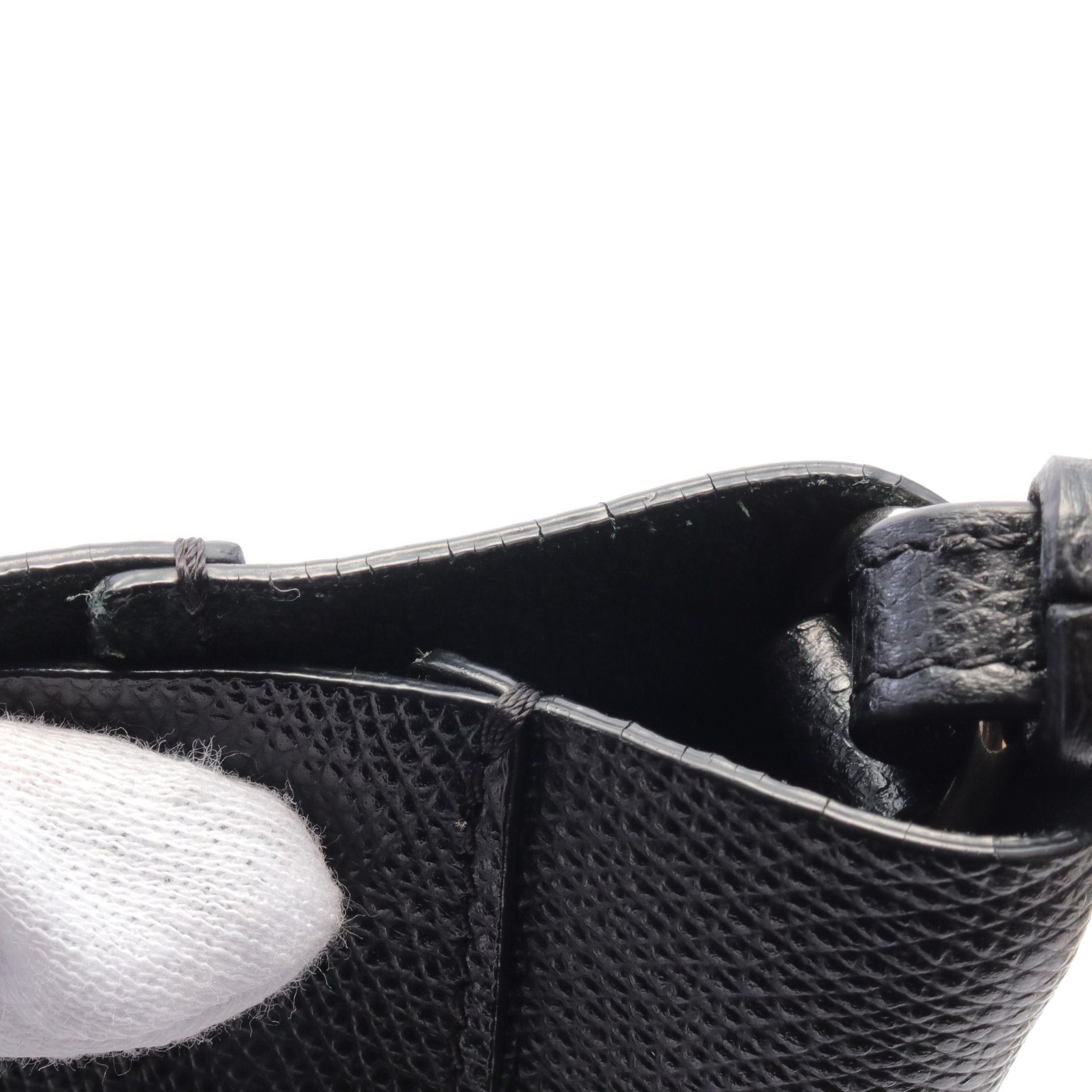 Celine Celine Vertical Small Hippopotamus Handbag Tote Bag Leather Black Size ONE SIZE - 7 Thumbnail