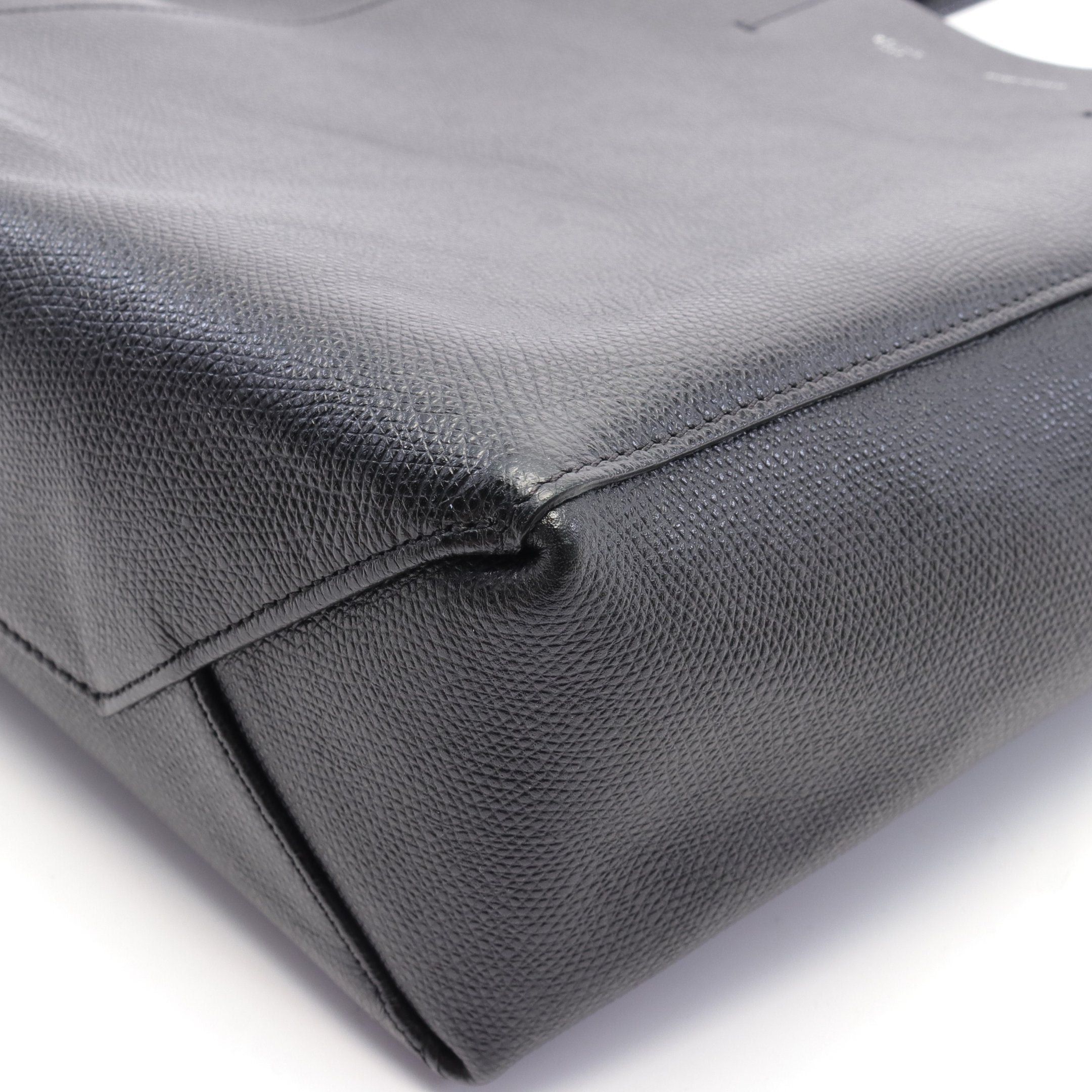 Celine Celine Vertical Small Hippopotamus Handbag Tote Bag Leather Black Size ONE SIZE - 6 Thumbnail