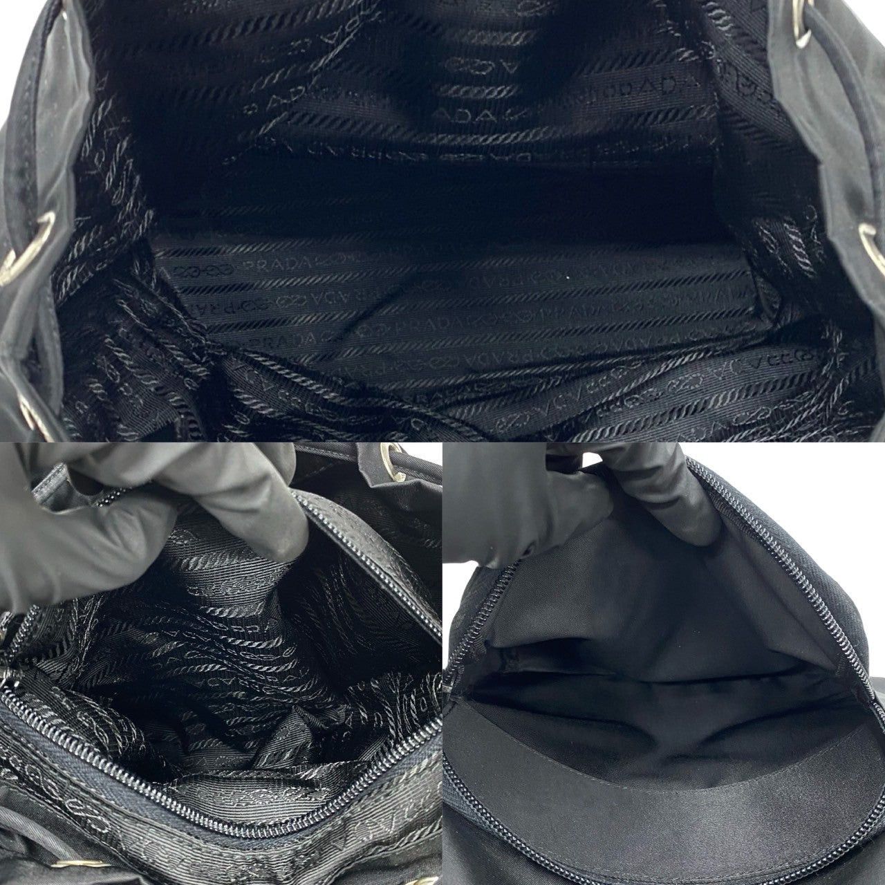 Prada Prada Backpack Black Nylon Size ONE SIZE - 9 Thumbnail