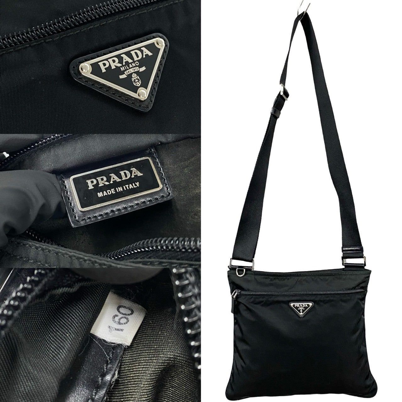 Prada Prada Shoulder Bag Black Nylon Size ONE SIZE - 3 Thumbnail