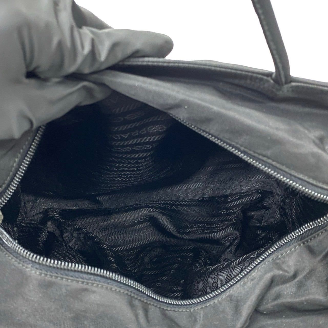 Prada Prada Handbag Black Nylon Size ONE SIZE - 8 Thumbnail