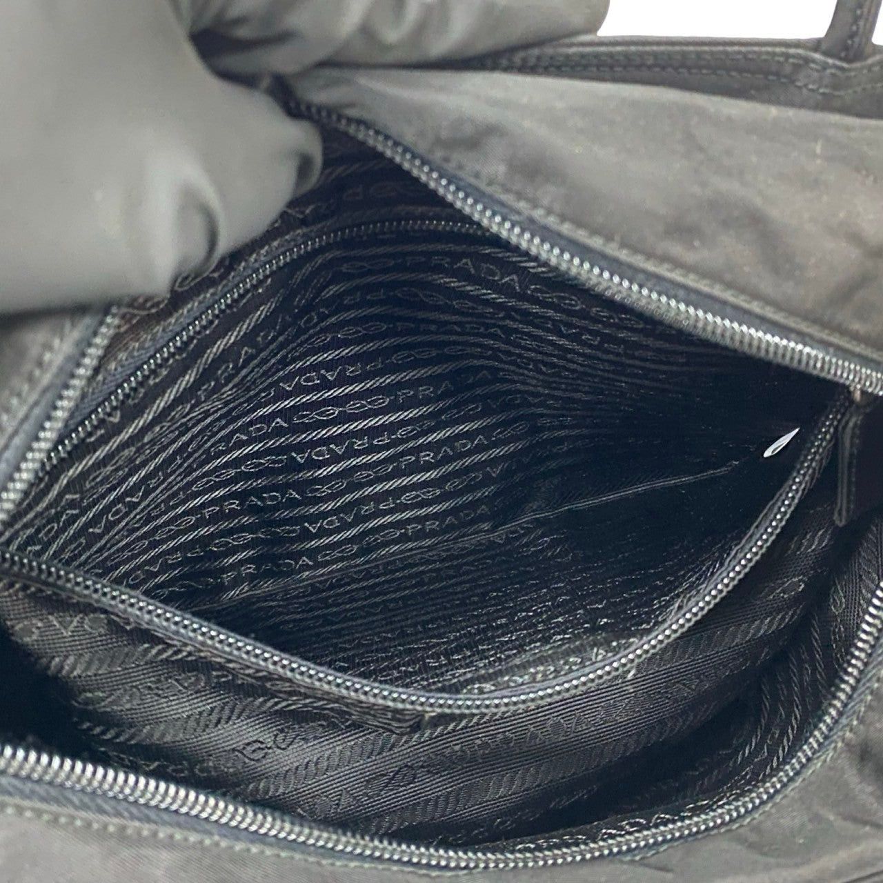 Prada Prada Handbag Black Nylon Size ONE SIZE - 9 Thumbnail