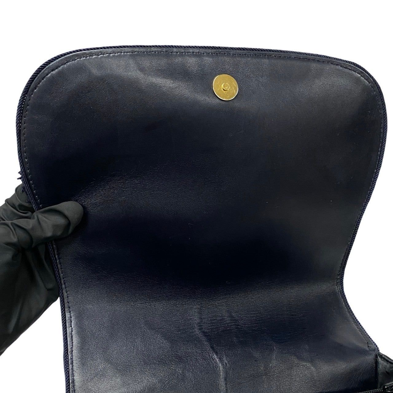 Dior Dior Shoulder Bag Navy Leather Size ONE SIZE - 8 Thumbnail