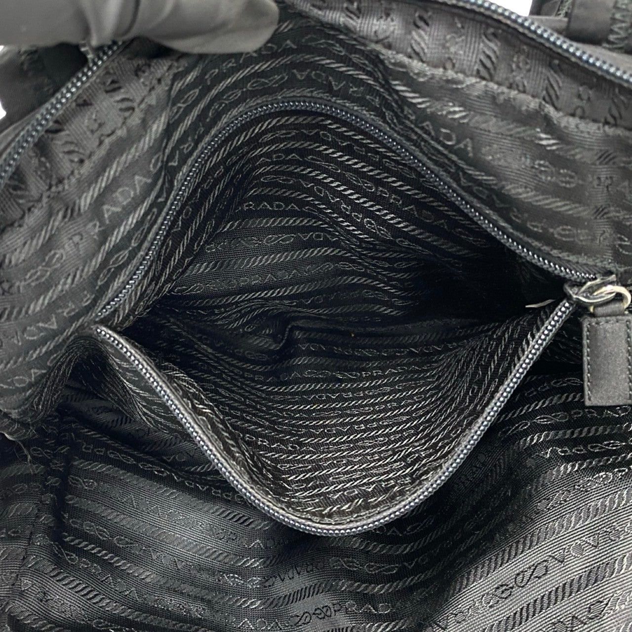 Prada Prada Handbag Black Nylon Size ONE SIZE - 9 Thumbnail