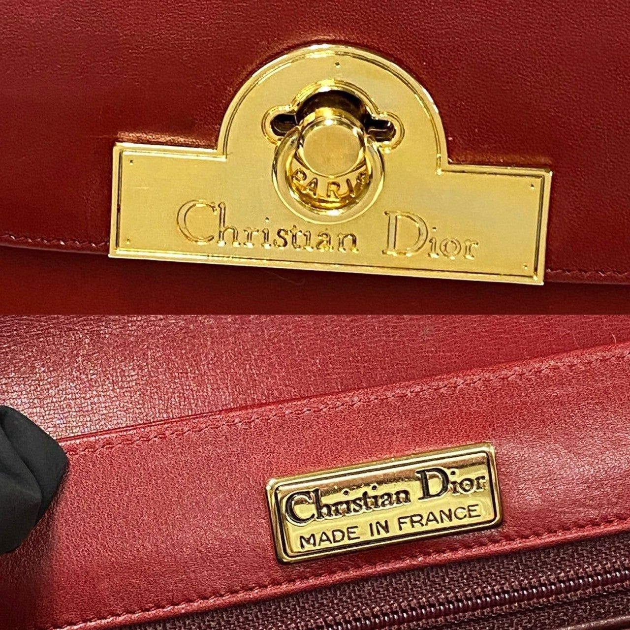 Dior Dior Handbag Red Leather Size ONE SIZE - 2 Thumbnail