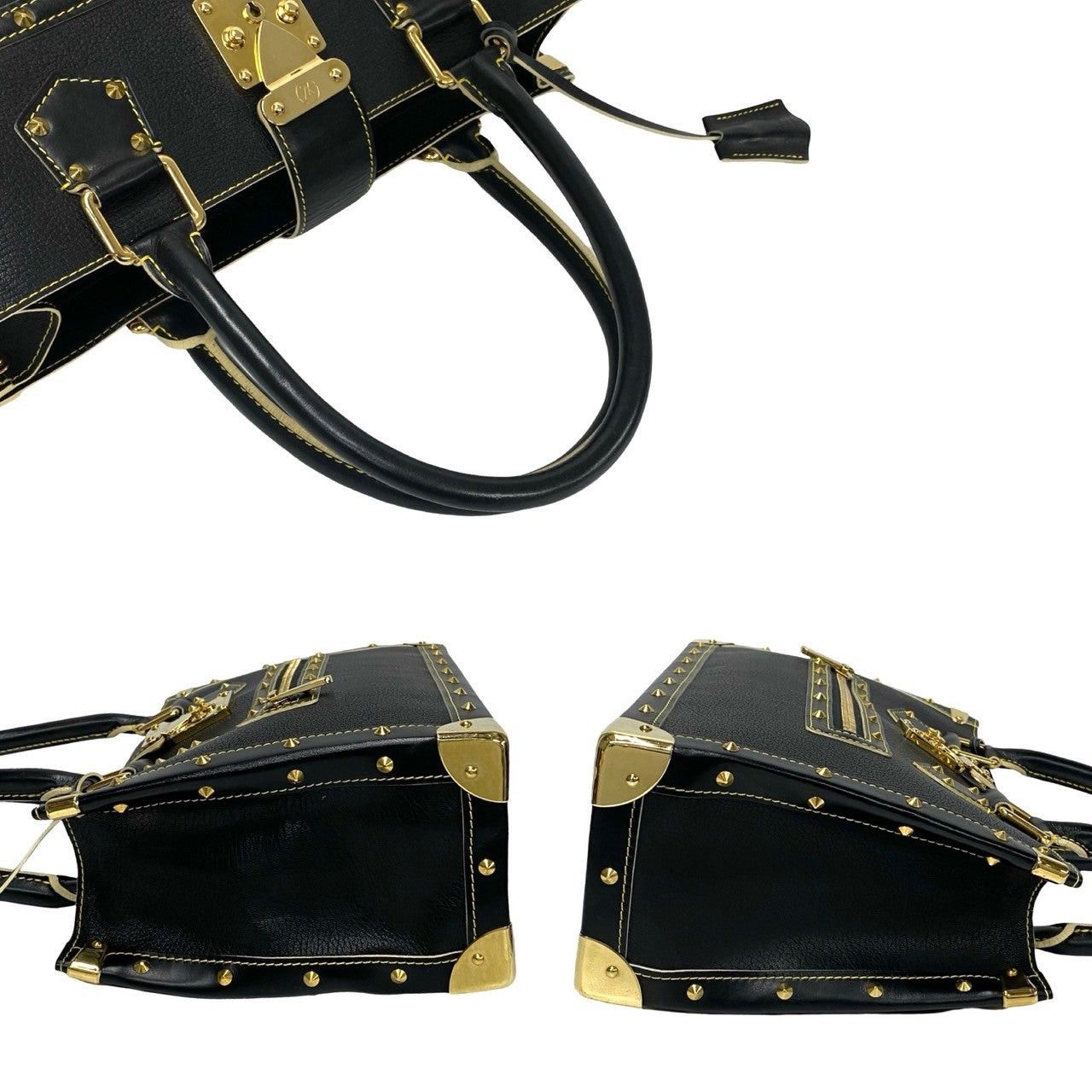 Louis Vuitton Louis Vuitton Handbag Black Leather Size ONE SIZE - 5 Thumbnail