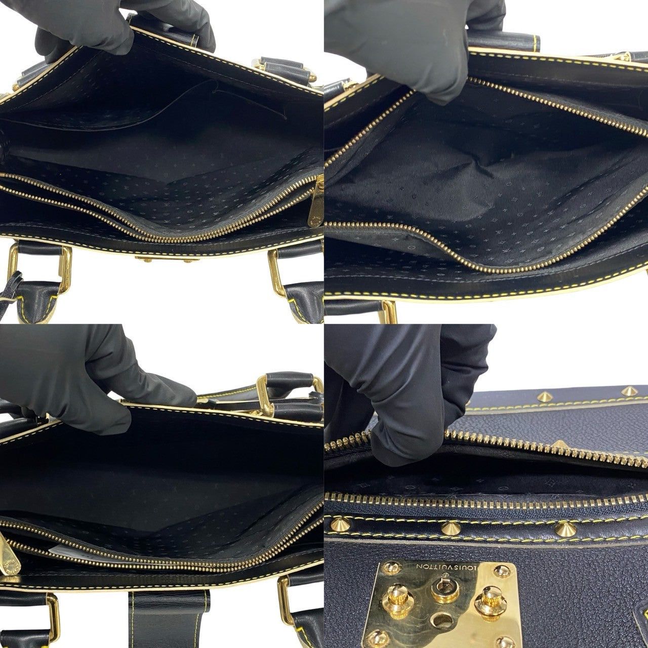 Louis Vuitton Louis Vuitton Handbag Black Leather Size ONE SIZE - 8 Thumbnail