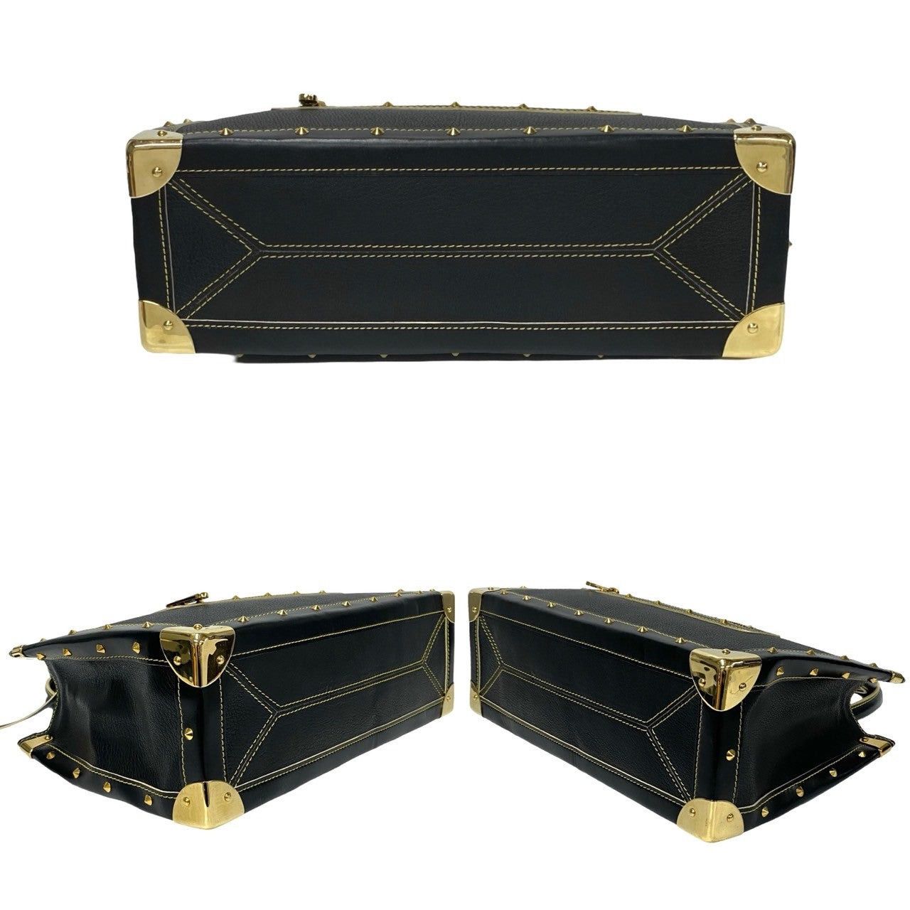 Louis Vuitton Louis Vuitton Handbag Black Leather Size ONE SIZE - 6 Thumbnail