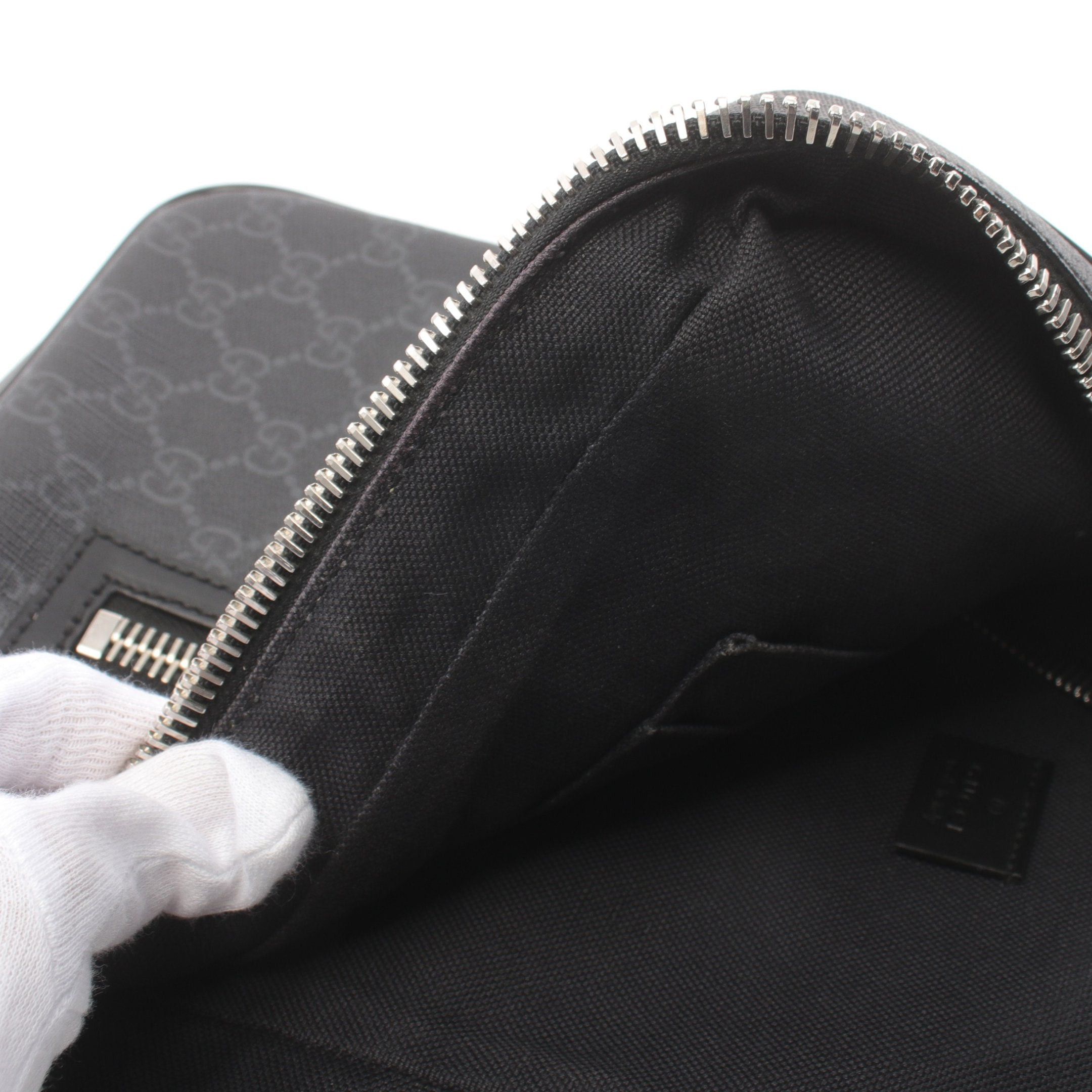 Gucci Gucci Soft Gg Supreme Belt Bag Body Leather Black Navy Red Size ONE SIZE - 7 Thumbnail