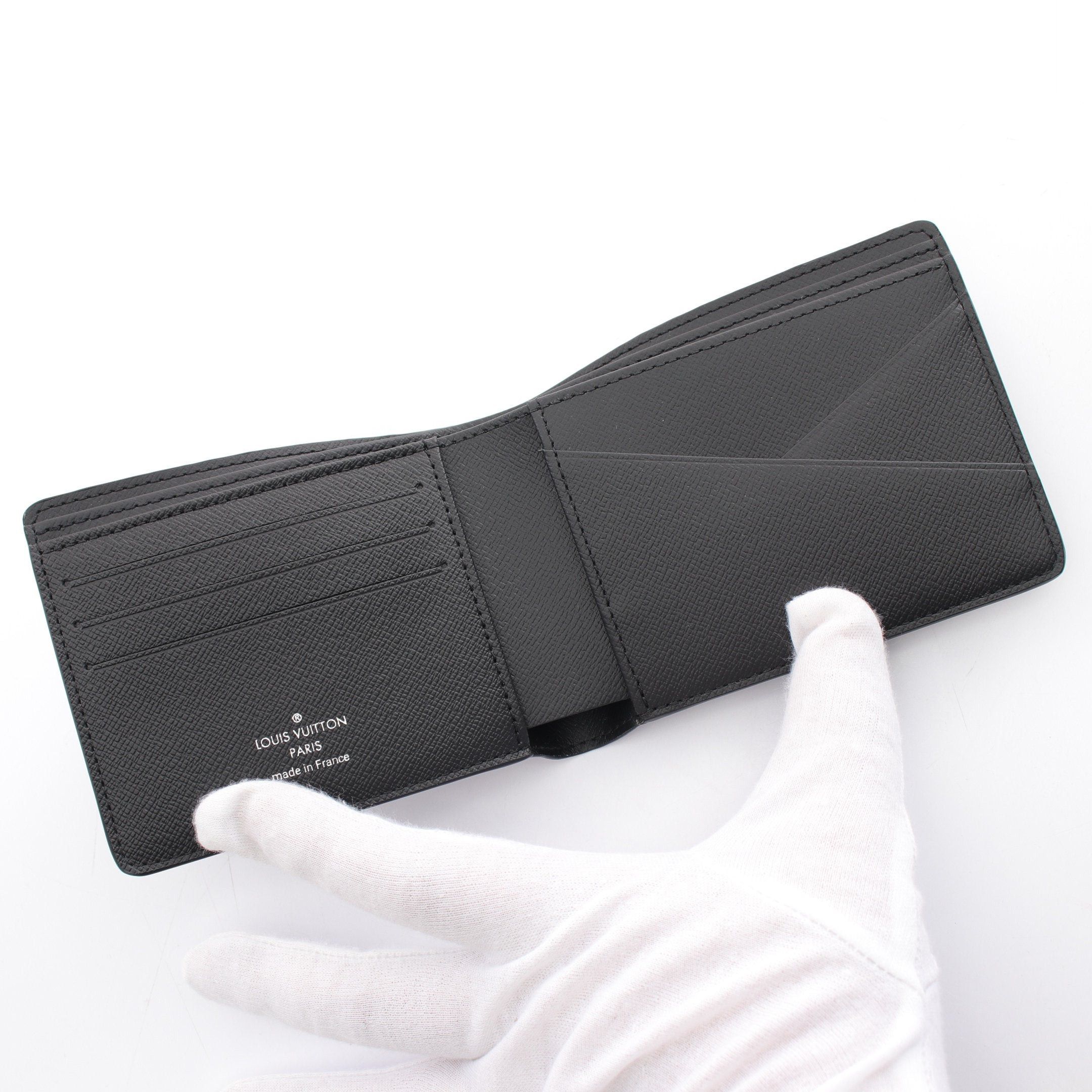 Louis Vuitton Louis Vuitton Portefeuil Multiple Monogram Eclipse Bi-Fold Wallet Leather Black Size ONE SIZE - 3 Thumbnail