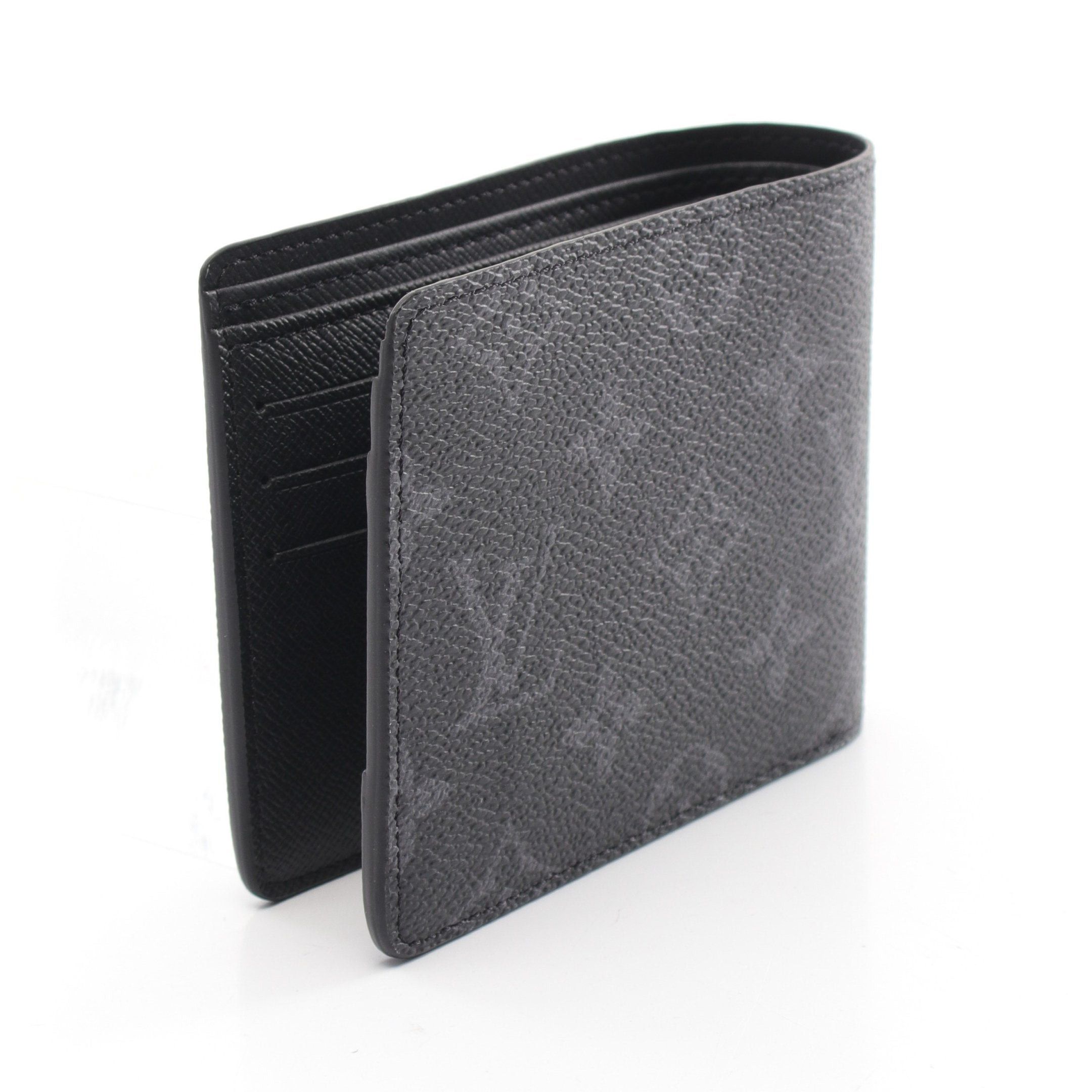 Louis Vuitton Louis Vuitton Portefeuil Multiple Monogram Eclipse Bi-Fold Wallet Leather Black Size ONE SIZE - 2 Thumbnail
