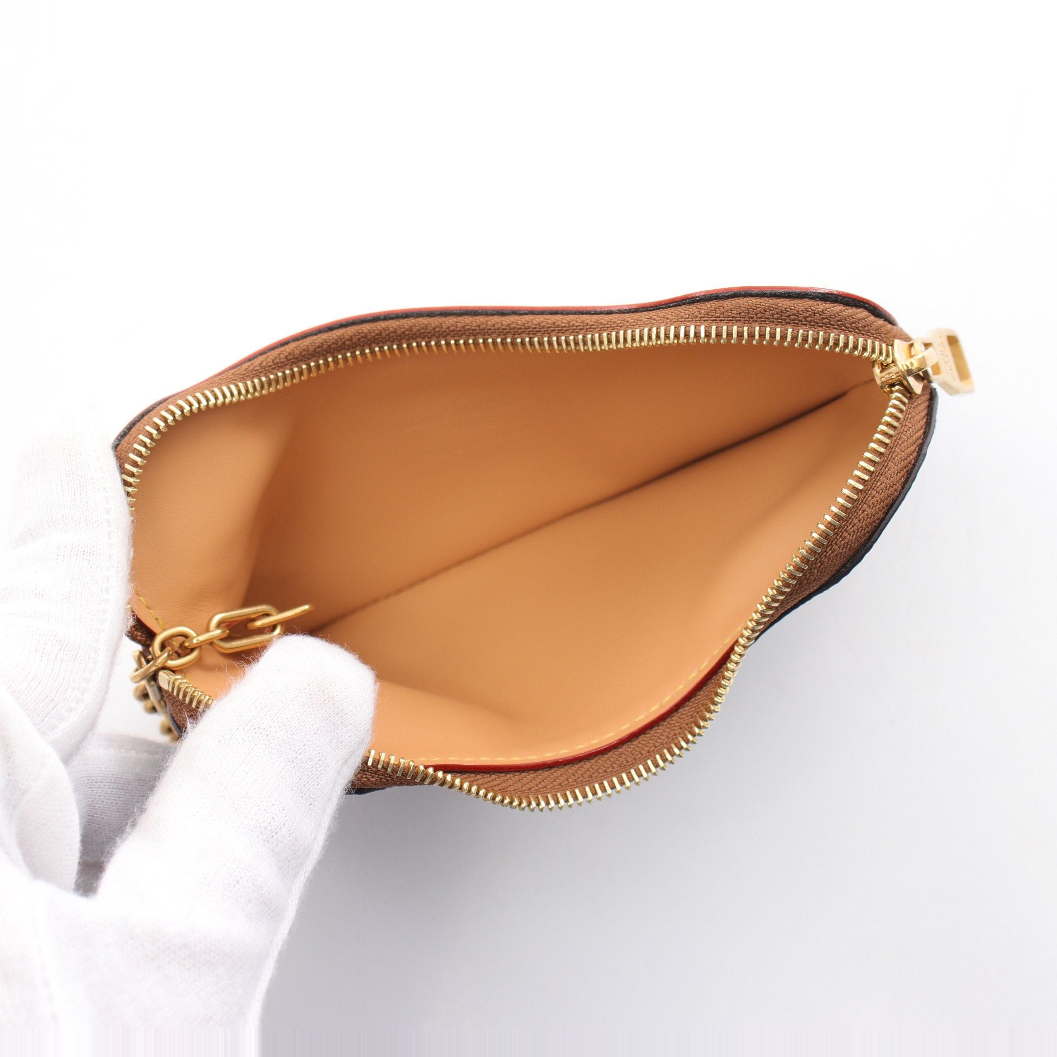 Louis Vuitton Louis Vuitton Horn Key Pouch Monogram Leather Brown Size ONE SIZE - 3 Thumbnail