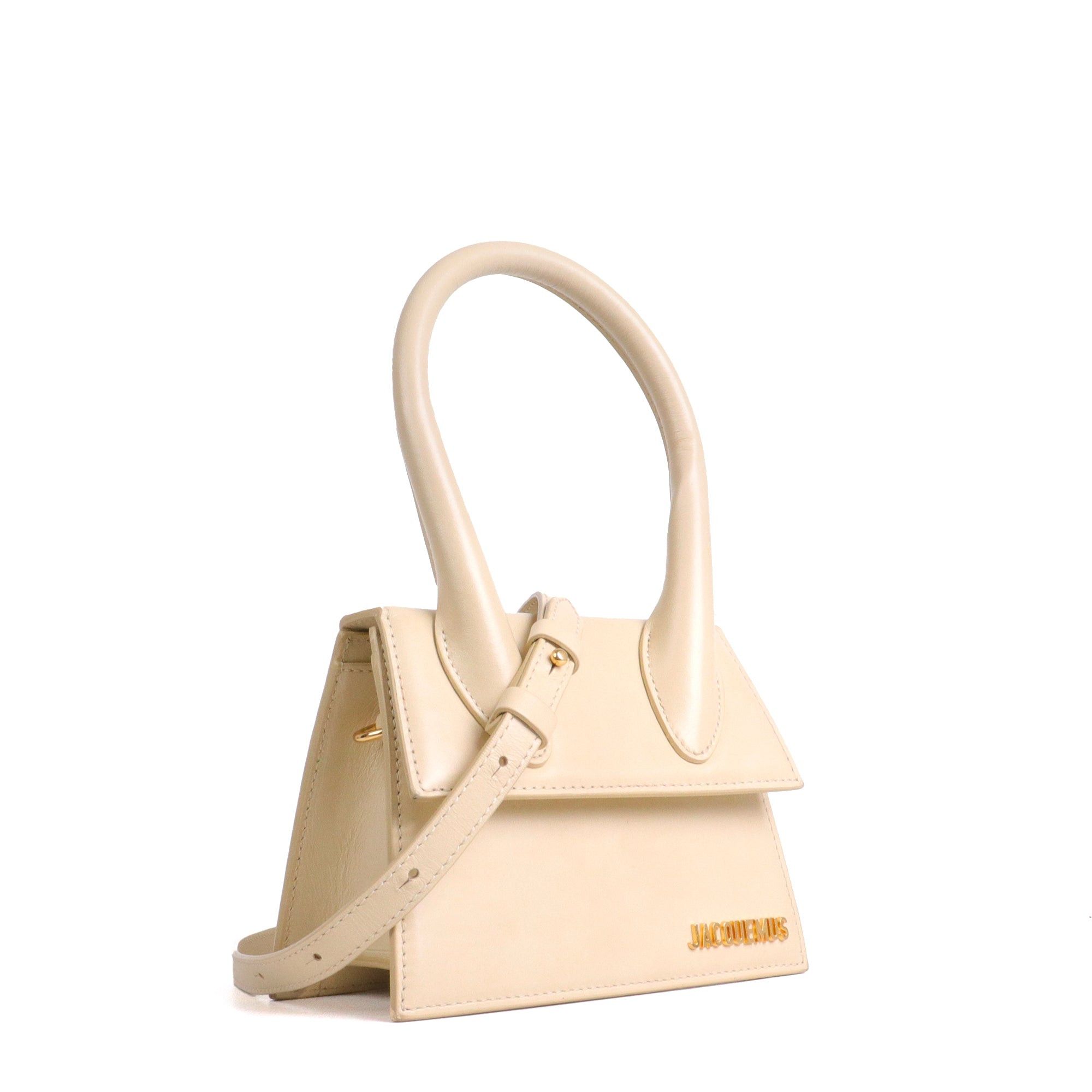 Jacquemus JACQUEMUS - Jacquemus medium Chiquito shoulder bag in beige leather Size ONE SIZE - 2 Thumbnail