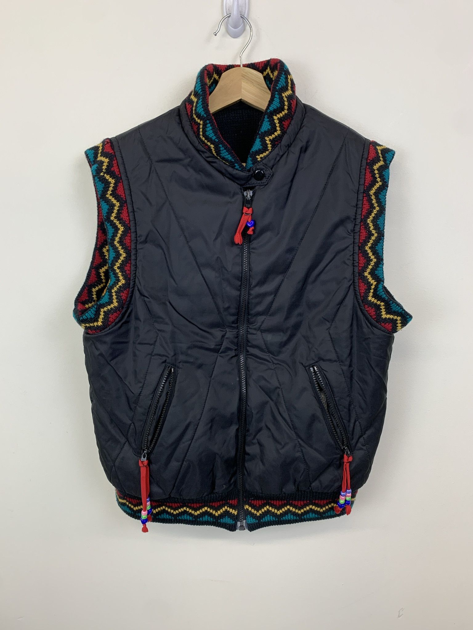 Other Vintage 90s Navajo Print Knit Zip Reversible Vest Size S Size US S / EU 44-46 / 1 - 3 Thumbnail