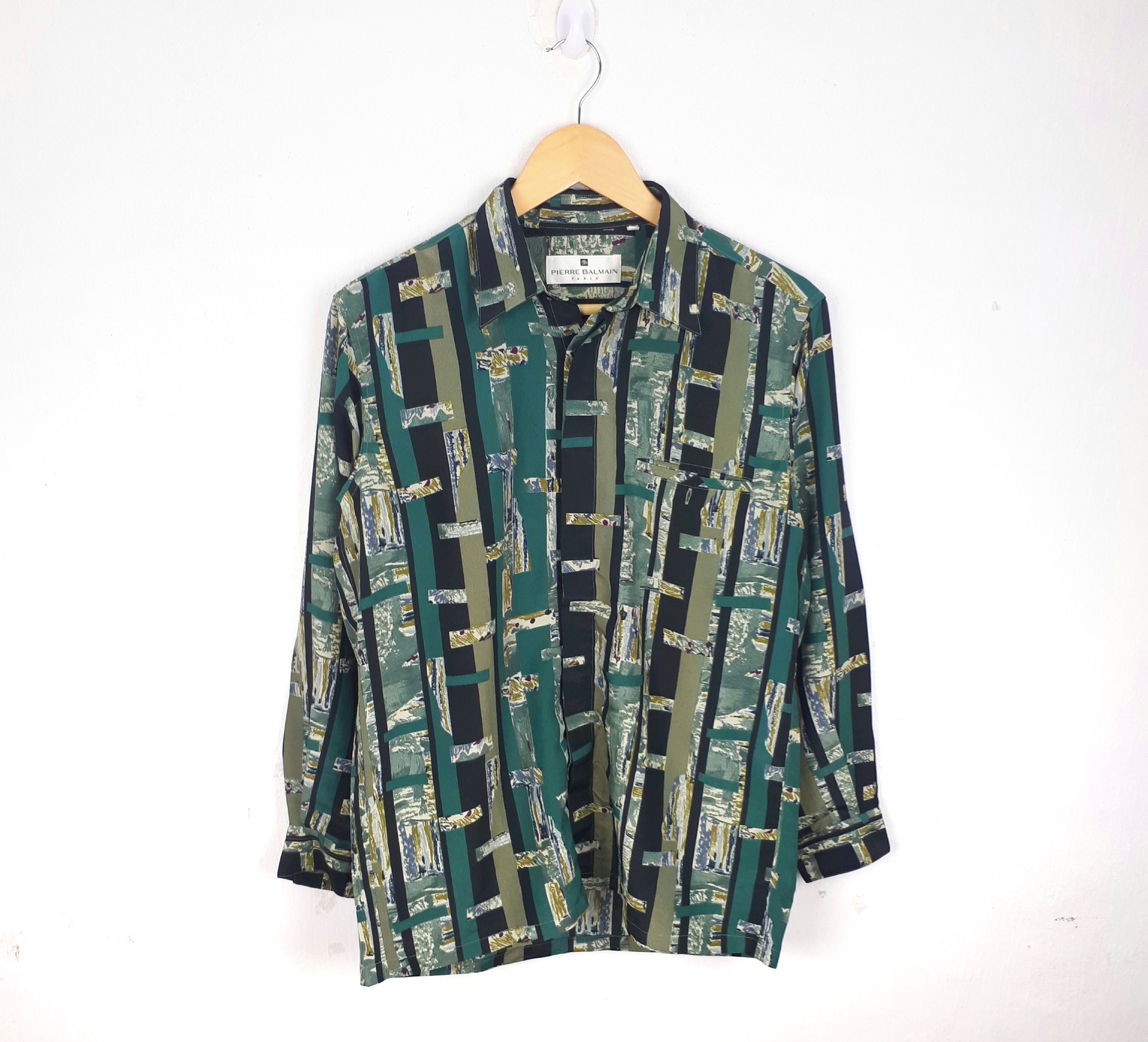 Vintage Vintage PIERRE BALMAIN Paris Shirt Long Sleeve Size Tag M