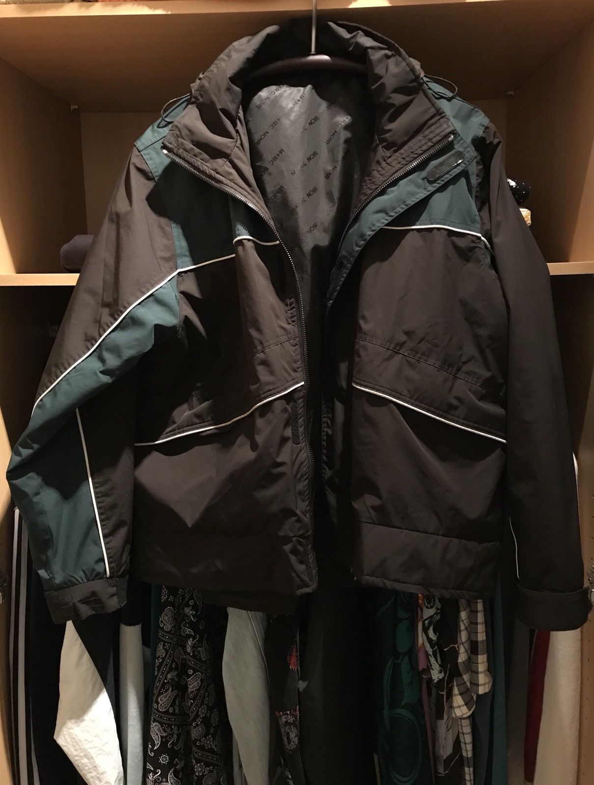 M+Rc Noir MRC Noir Lost Cause Jacket Black / Dark Green Parka ...