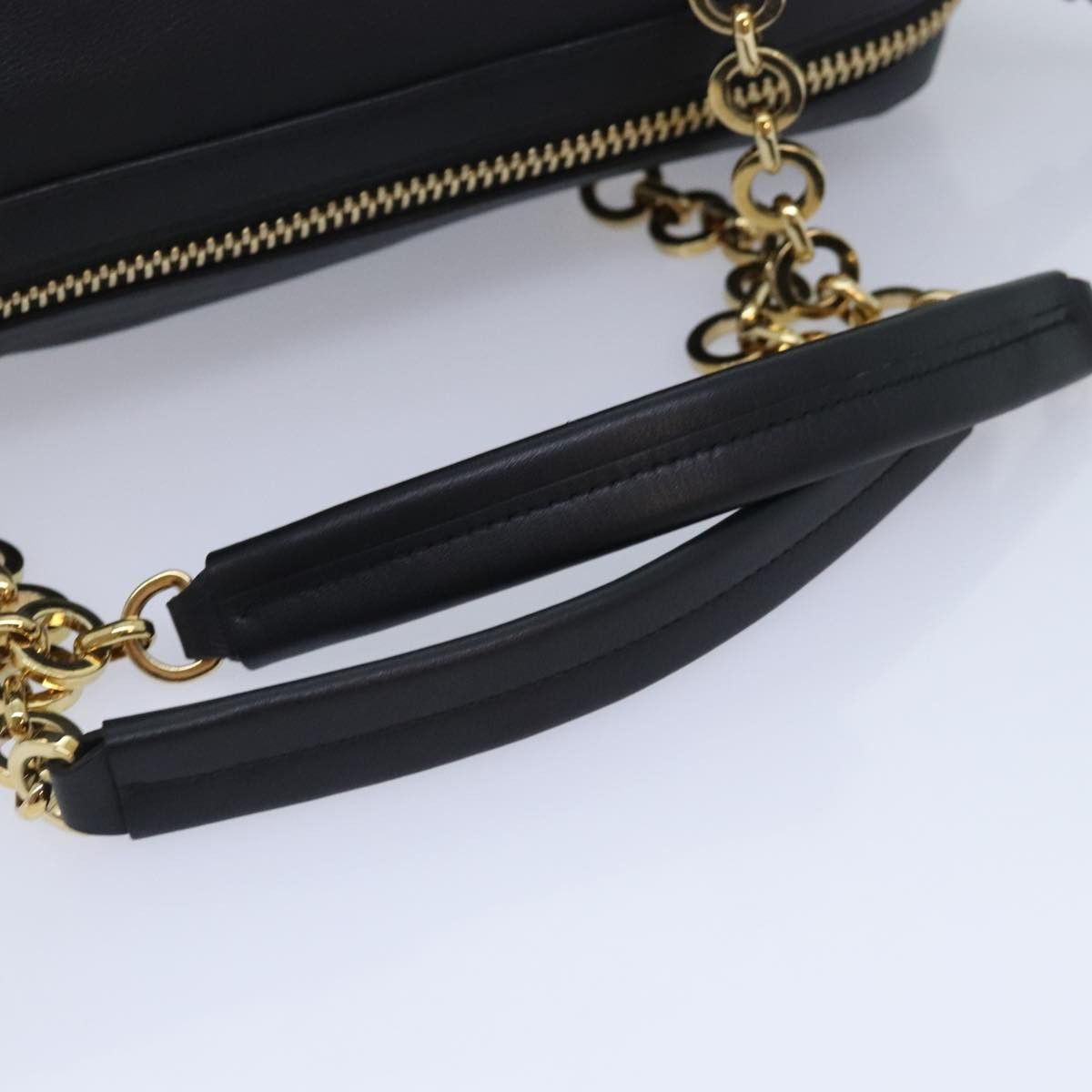 Salvatore Ferragamo Gancini Black Leather Shoulder Bag (Pre-Owned) Size ONE SIZE - 16 Thumbnail
