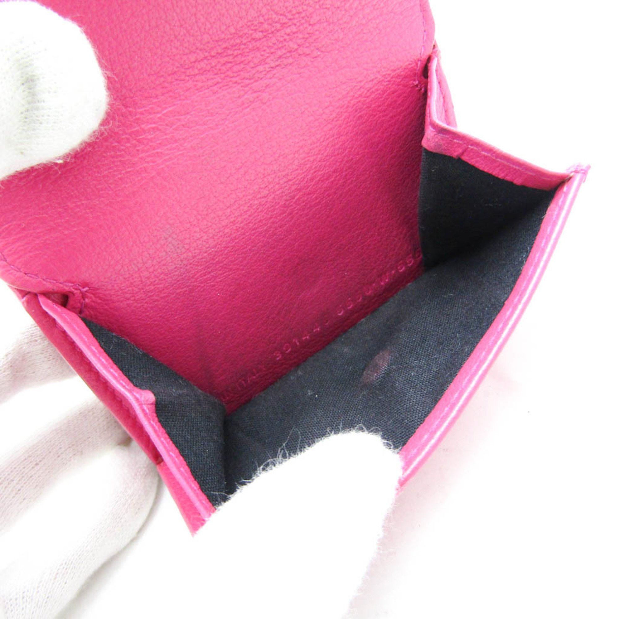 Balenciaga Papier Pink Leather Wallet (Pre-Owned) Size ONE SIZE - 8 Thumbnail