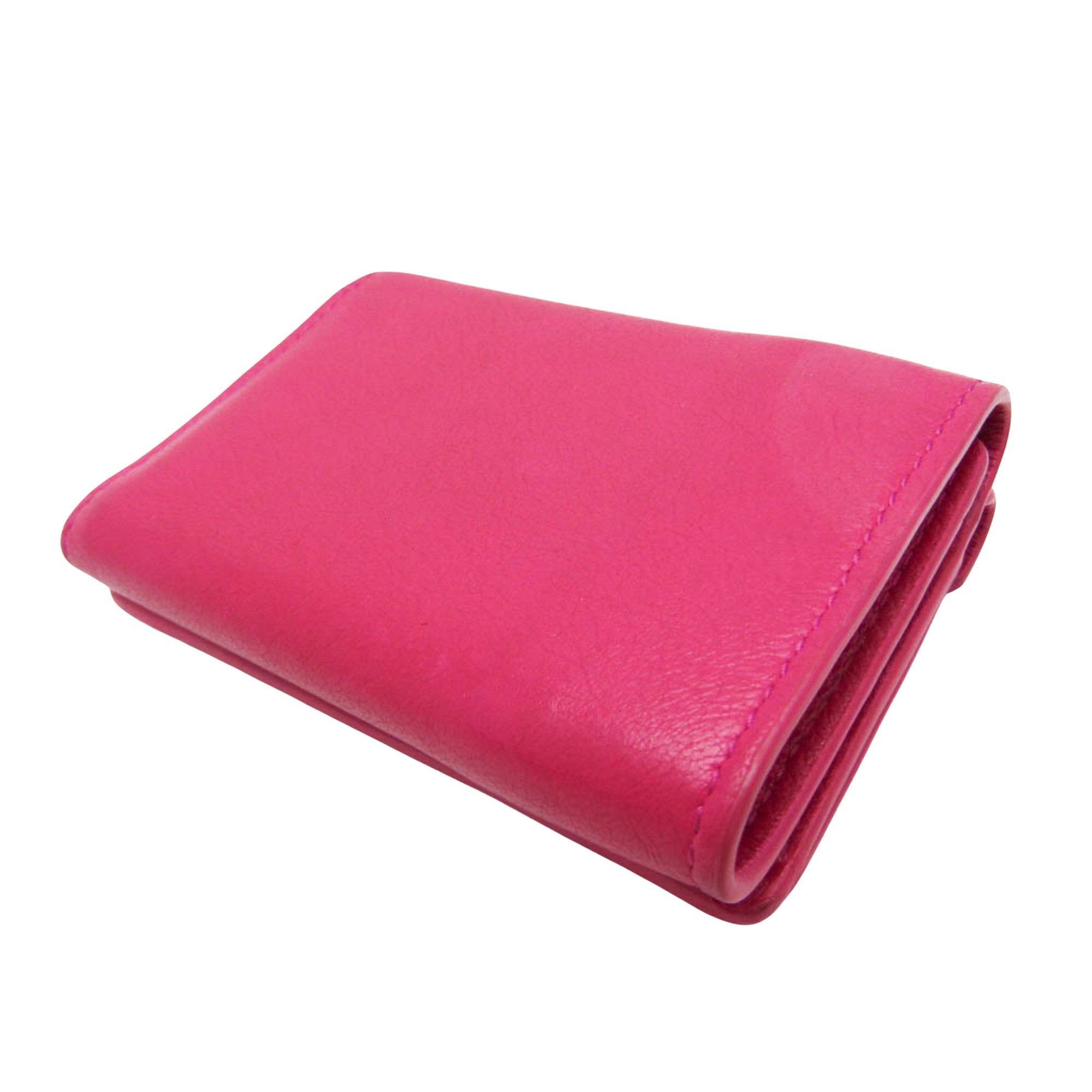Balenciaga Papier Pink Leather Wallet (Pre-Owned) Size ONE SIZE - 2 Thumbnail