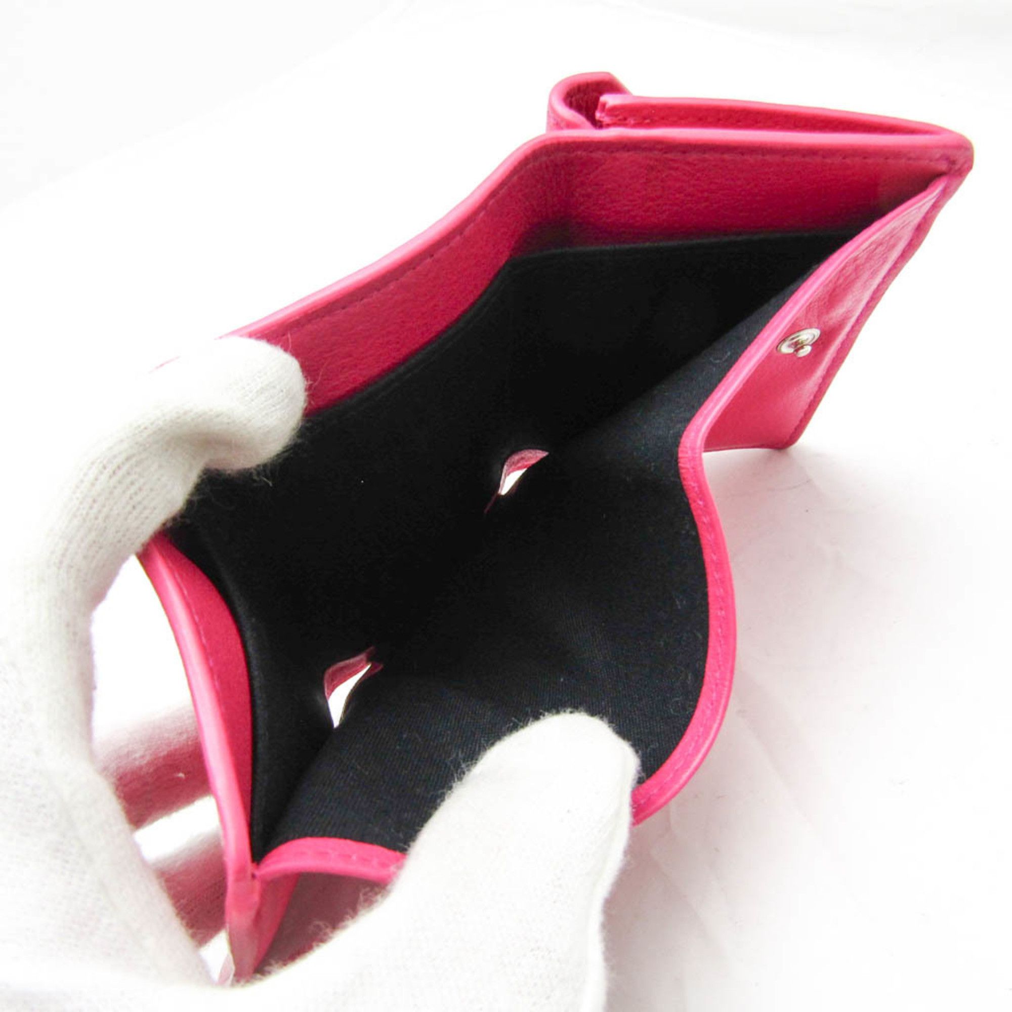 Balenciaga Papier Pink Leather Wallet (Pre-Owned) Size ONE SIZE - 5 Thumbnail