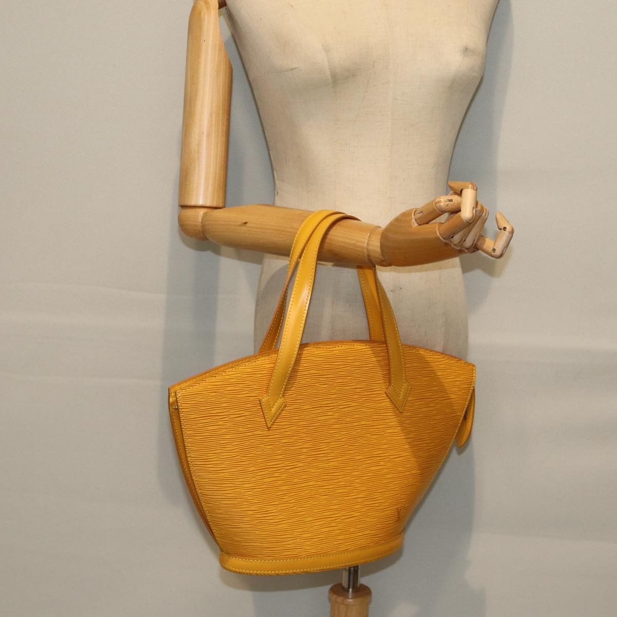 Louis Vuitton Saint Jacques Yellow Leather Handbag (Pre-Owned) Size ONE SIZE - 15 Thumbnail