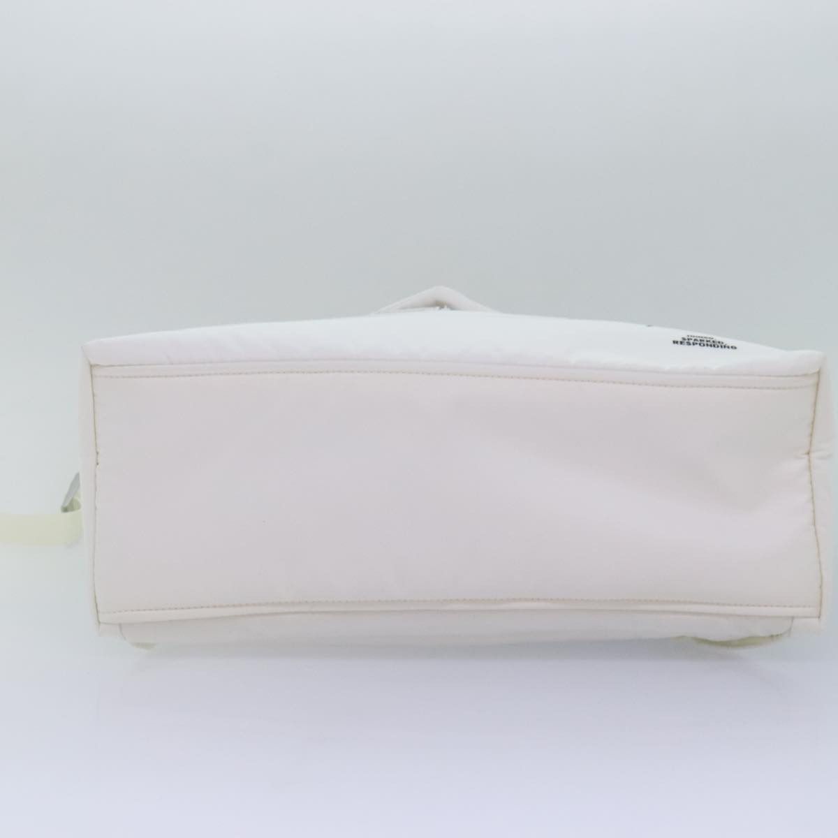 Prada Signaux Printed White Synthetic Backpack Bag (Pre-Owned) Size ONE SIZE - 5 Thumbnail