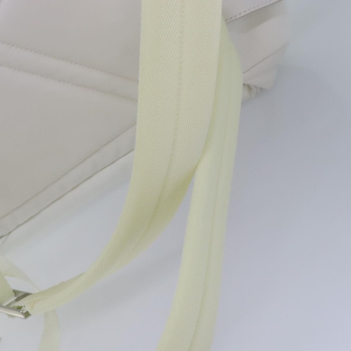 Prada Signaux Printed White Synthetic Backpack Bag (Pre-Owned) Size ONE SIZE - 19 Thumbnail