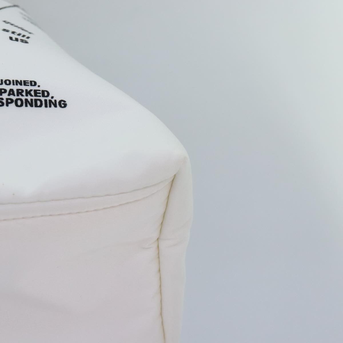 Prada Signaux Printed White Synthetic Backpack Bag (Pre-Owned) Size ONE SIZE - 20 Thumbnail