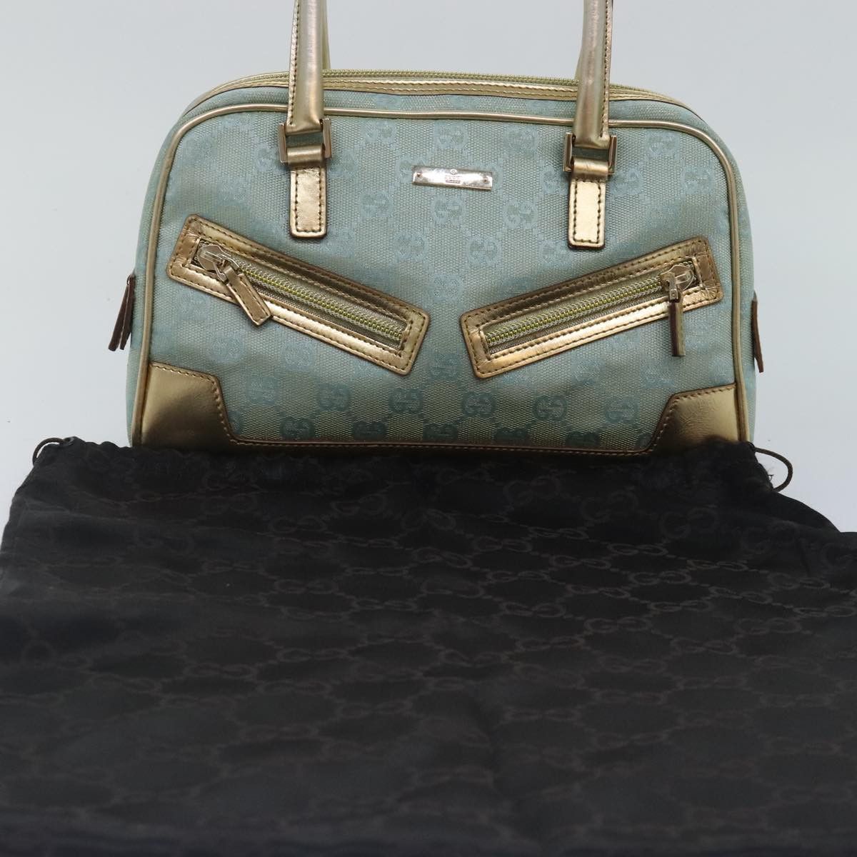 Gucci Sac De Jour Baby Blue Canvas Handbag (Pre-Owned) Size ONE SIZE - 10 Thumbnail