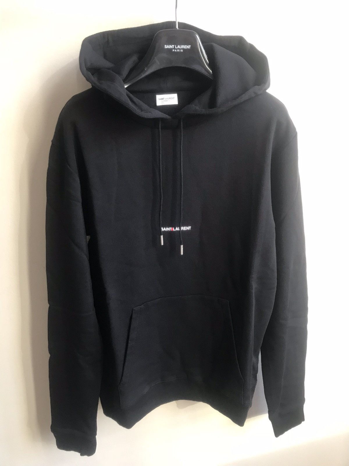 Saint Laurent Paris Box Logo Hoodie sizes S M L XL Grailed