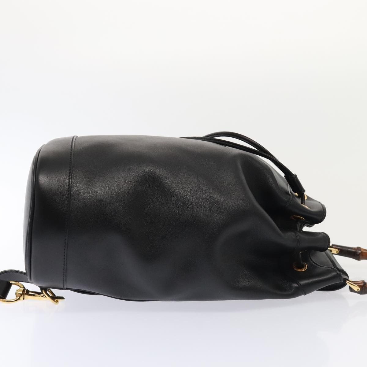 Gucci Bamboo Black Leather Shoulder Bag (Pre-Owned) Size ONE SIZE - 3 Thumbnail