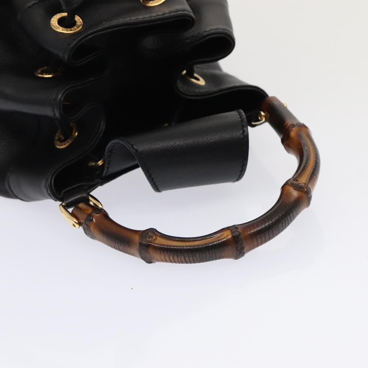 Gucci Bamboo Black Leather Shoulder Bag (Pre-Owned) Size ONE SIZE - 5 Thumbnail