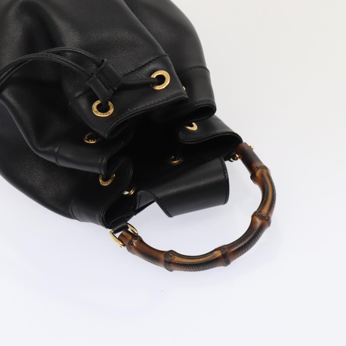 Gucci Bamboo Black Leather Shoulder Bag (Pre-Owned) Size ONE SIZE - 14 Thumbnail