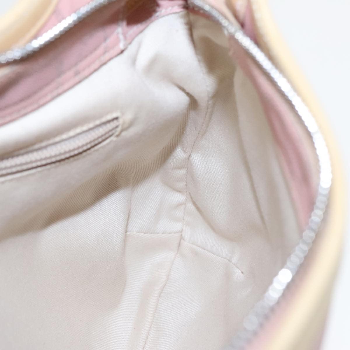 Salvatore Ferragamo Gancini Pink Canvas Shoulder Bag (Pre-Owned) Size ONE SIZE - 19 Thumbnail