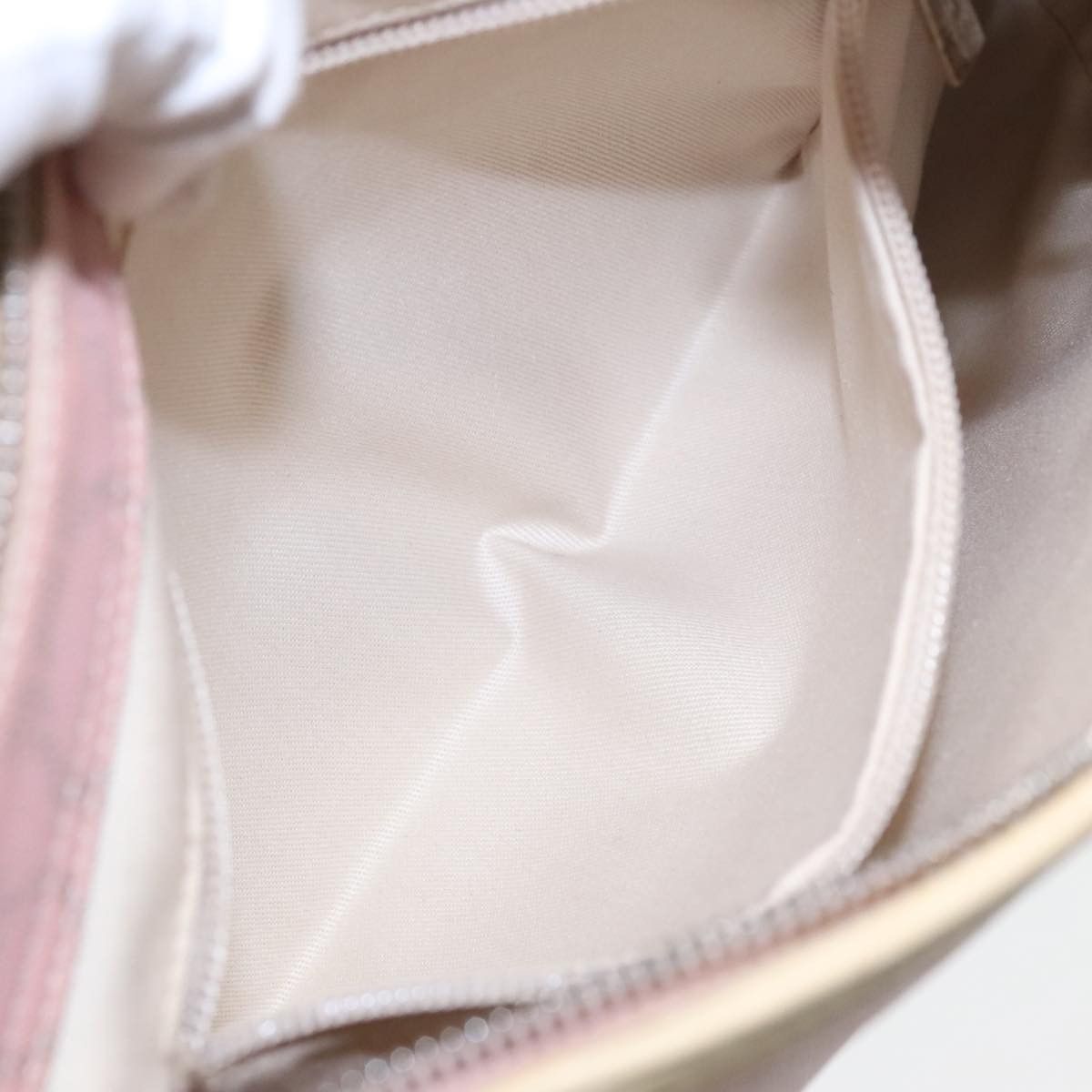 Salvatore Ferragamo Gancini Pink Canvas Shoulder Bag (Pre-Owned) Size ONE SIZE - 10 Thumbnail